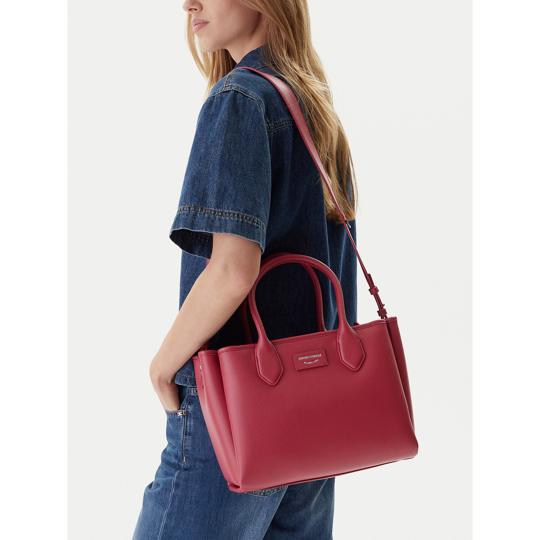 Geantă Emporio Armani EW002329 AF17799 M5068 Vișiniu