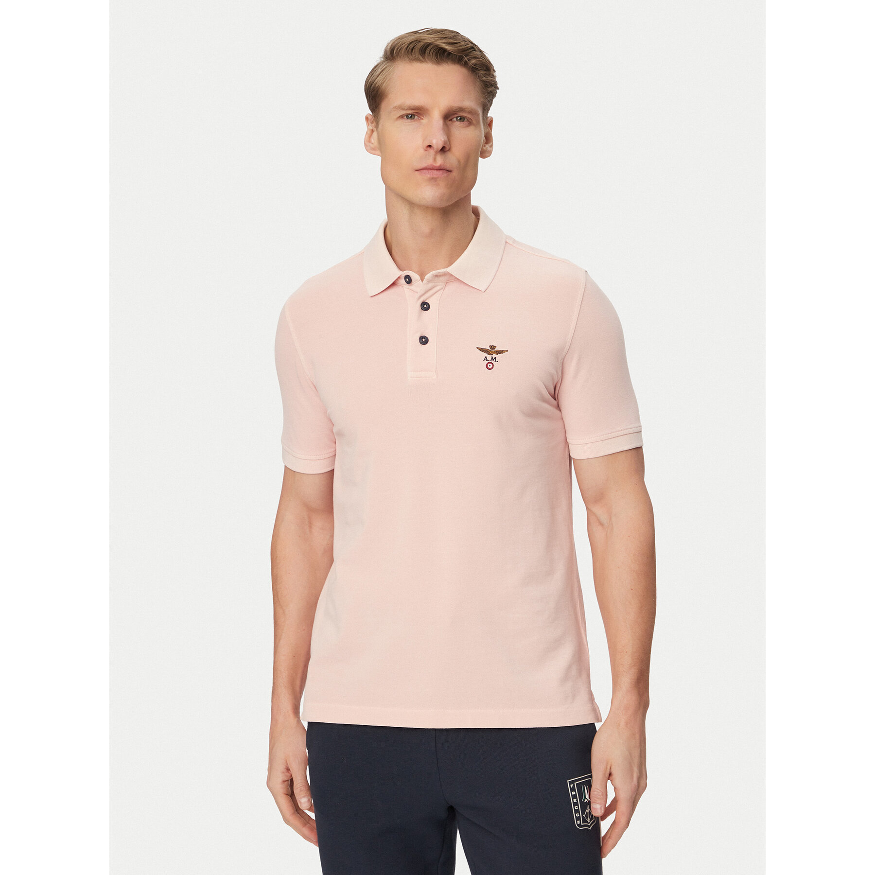 Aeronautica Militare Poloshirt 261PO1925UP00406 Hellrosa Regular Fit