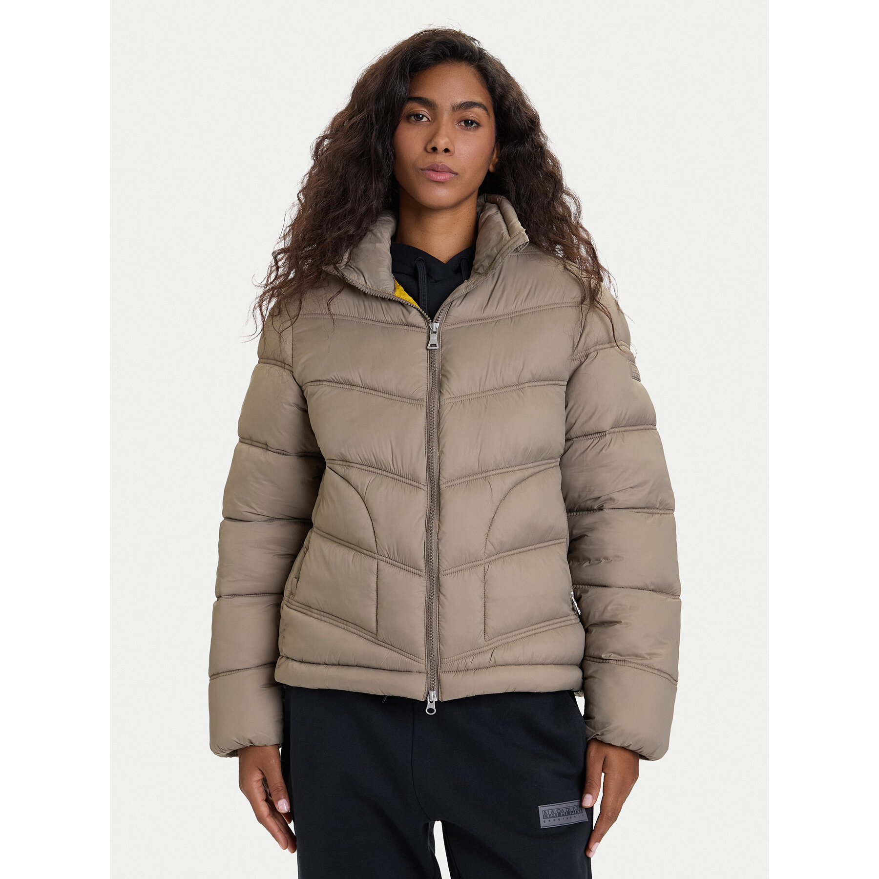 Napapijri Winterjacke A-Ega NP0A88XD Grau Regular Fit