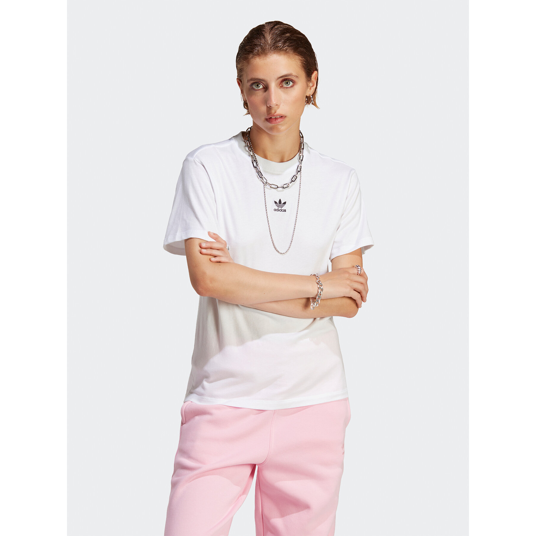 adidas Majica Adicolor Essentials Regular T-Shirt IC1831 Bela Regular Fit