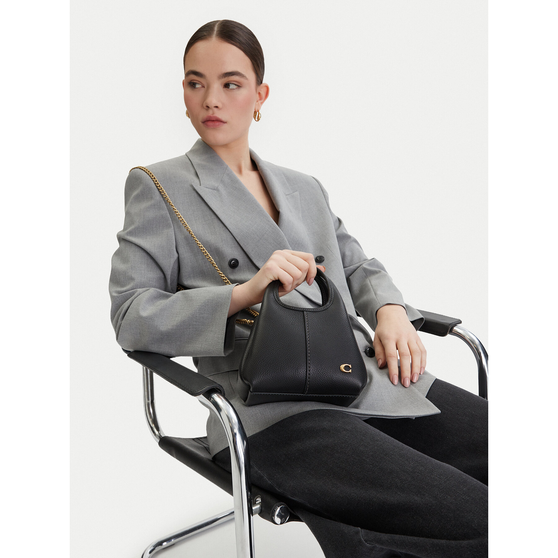 Geantă Coach Lana 19 CCY32 Negru