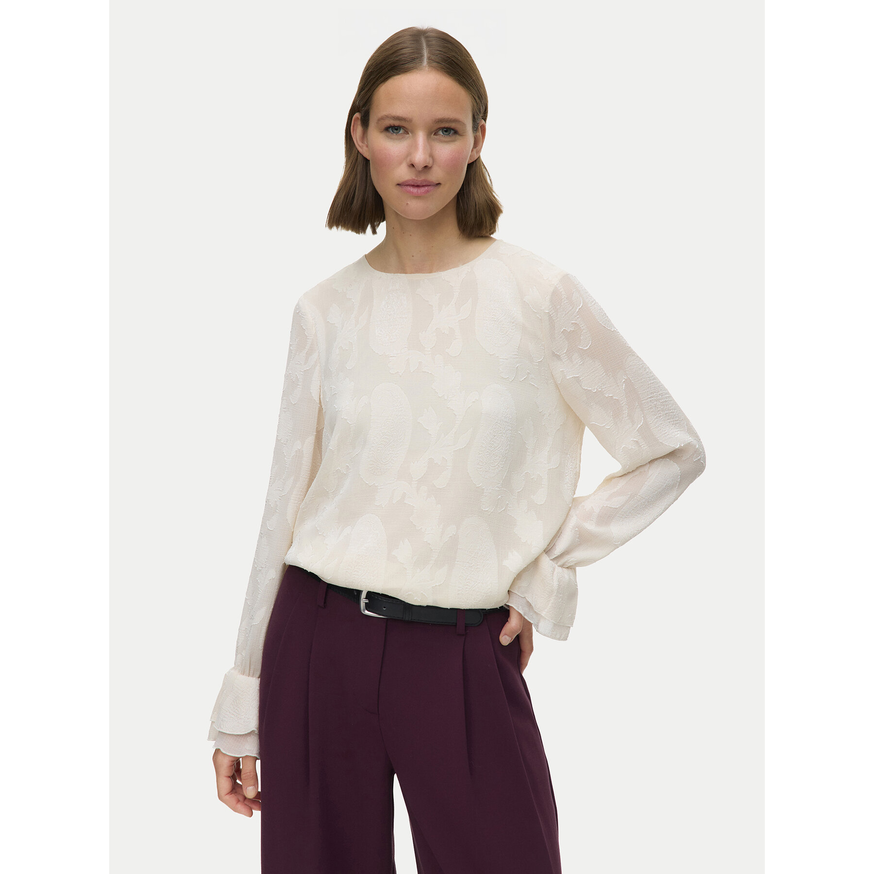 Vero Moda Bluse Mishi 10335512 Beige Regular Fit