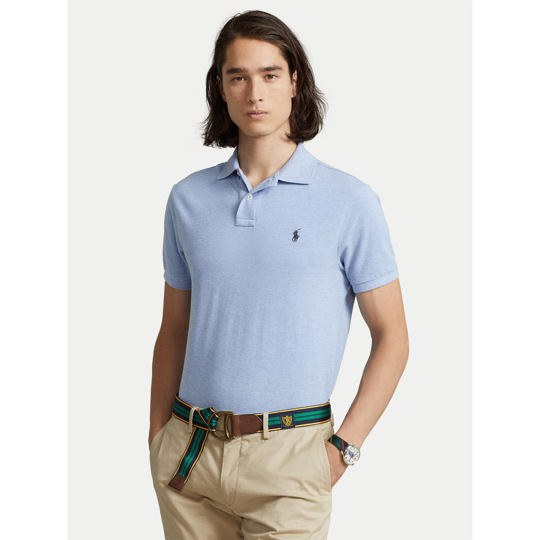 Polo Ralph Lauren Polo majica 710548797013 Modra Slim Fit