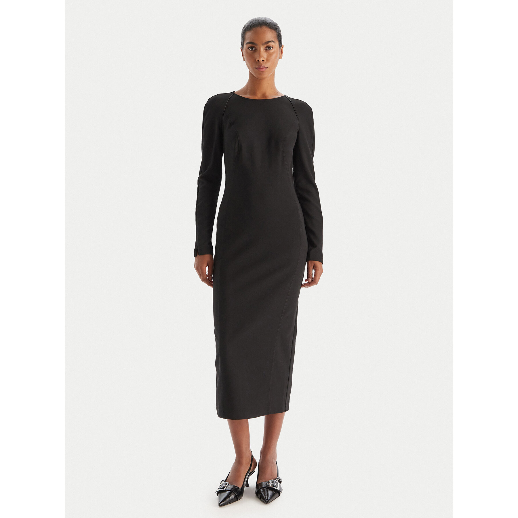 PINKO Coctailkleid 105670 A2QV Z99 Schwarz Regular Fit