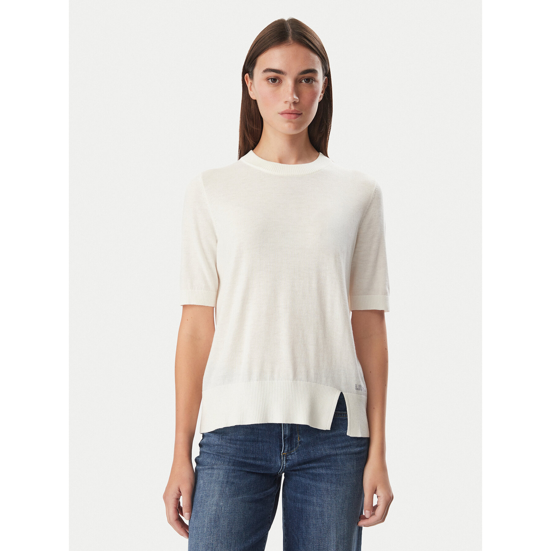 Liu Jo Bluse WF6419 MA16R Creme Regular Fit