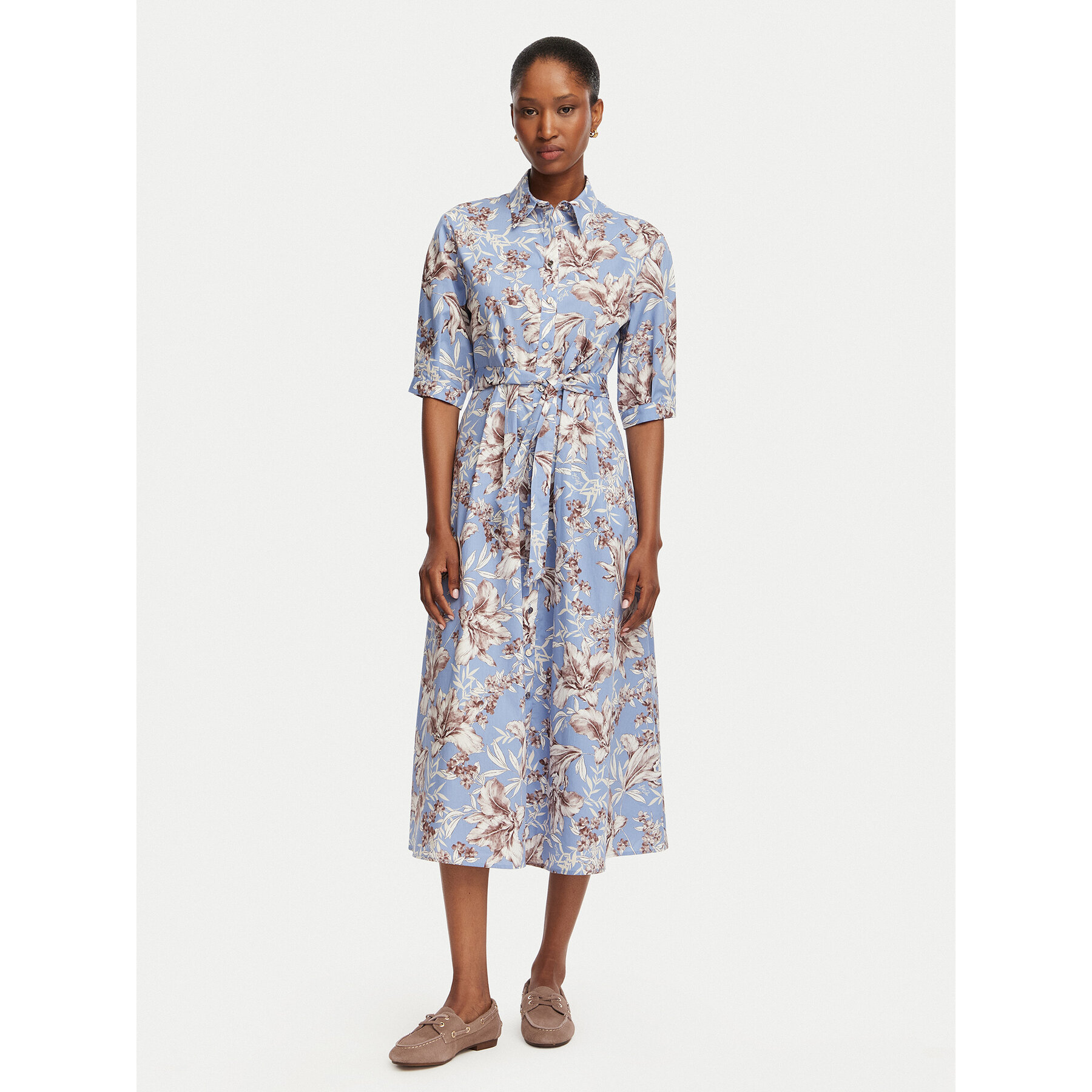 Liu Jo Hemdkleid WA6349 T4853 Hellblau A-Line Fit