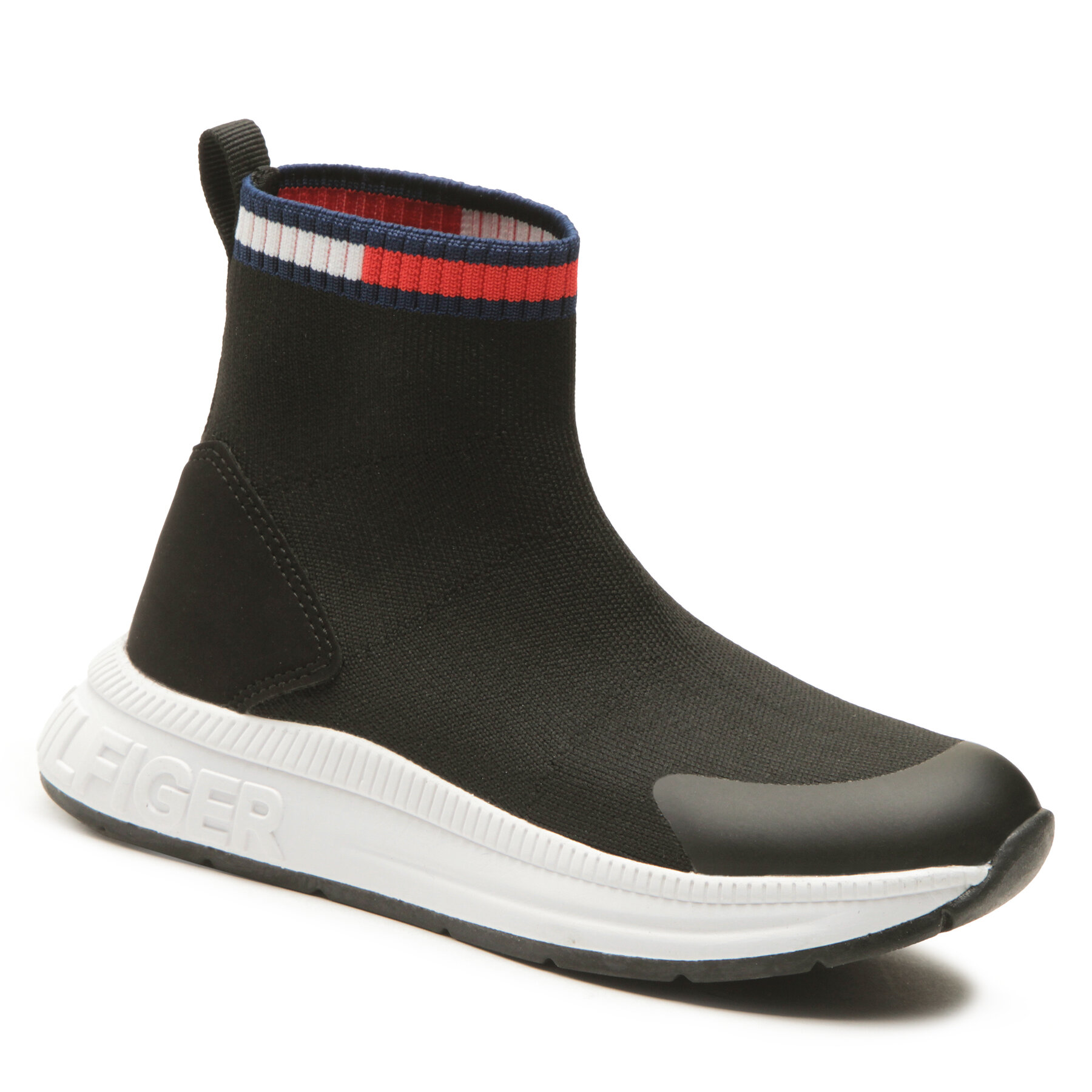 Sneakers Tommy Hilfiger Sock Sneaker T3X9-32894-0702 M Black 999 999 imagine super redus 2022