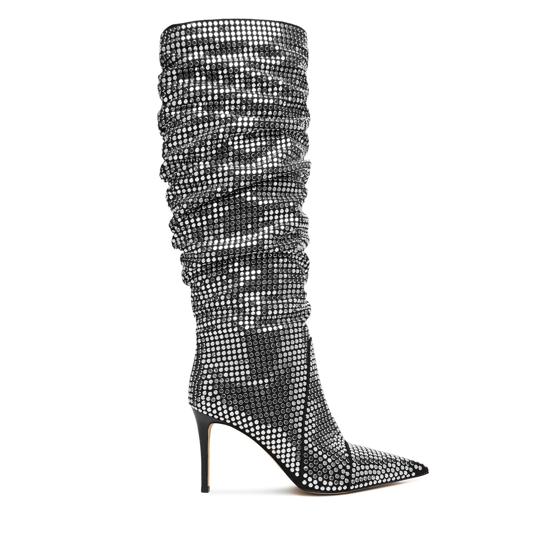 Cizme MICHAEL Michael Kors Dawn Heeled Boot 40F5DWHB7S Argintiu
