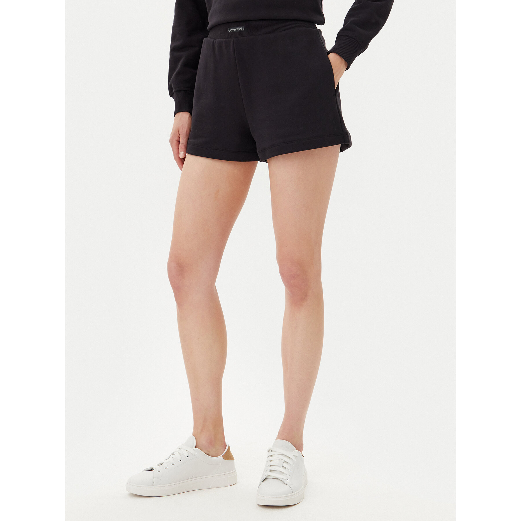 Calvin Klein Jeans Sportshorts Placed Institutional J20J225525 Schwarz Regular Fit