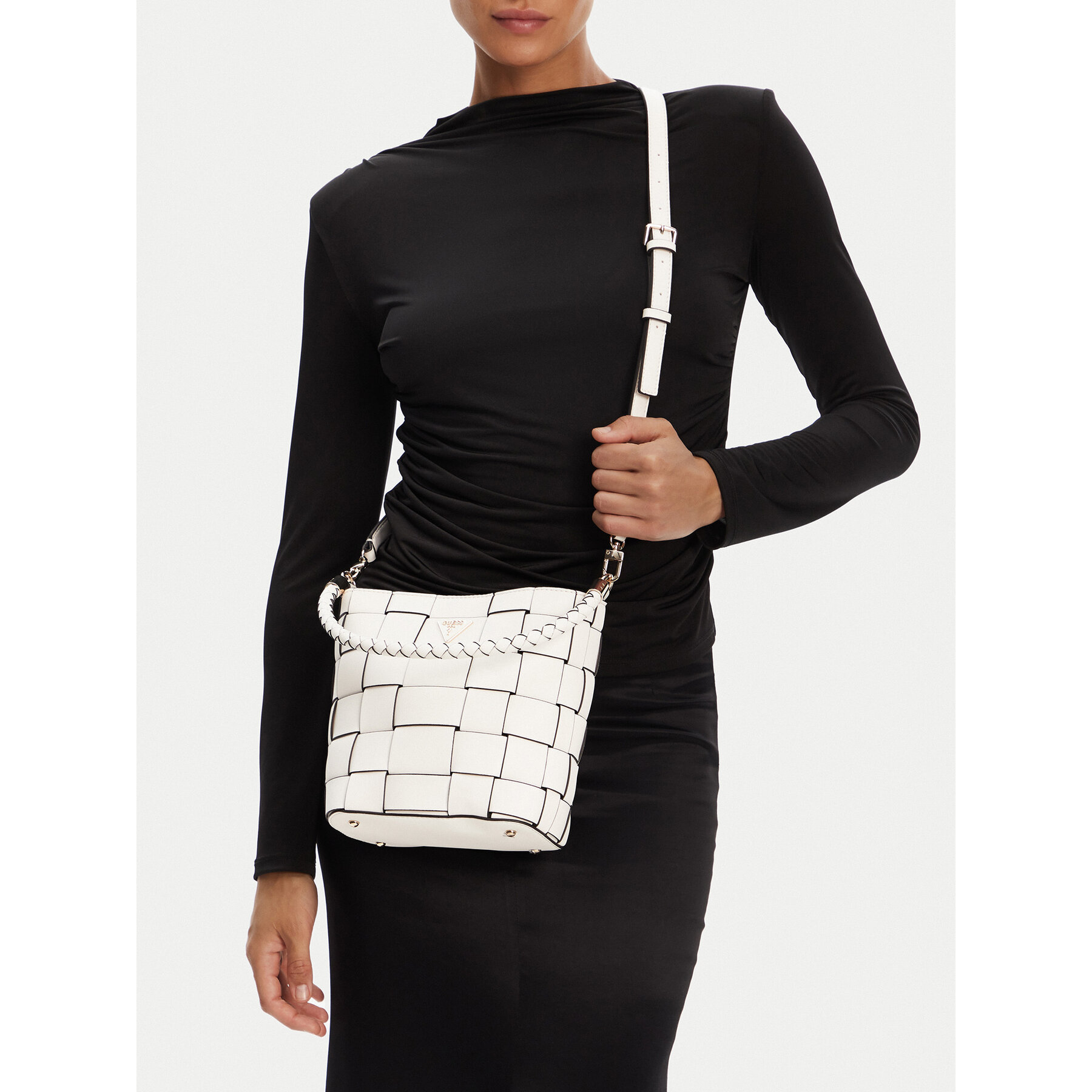 Geantă Guess Maylee HWWG96 61030 Alb