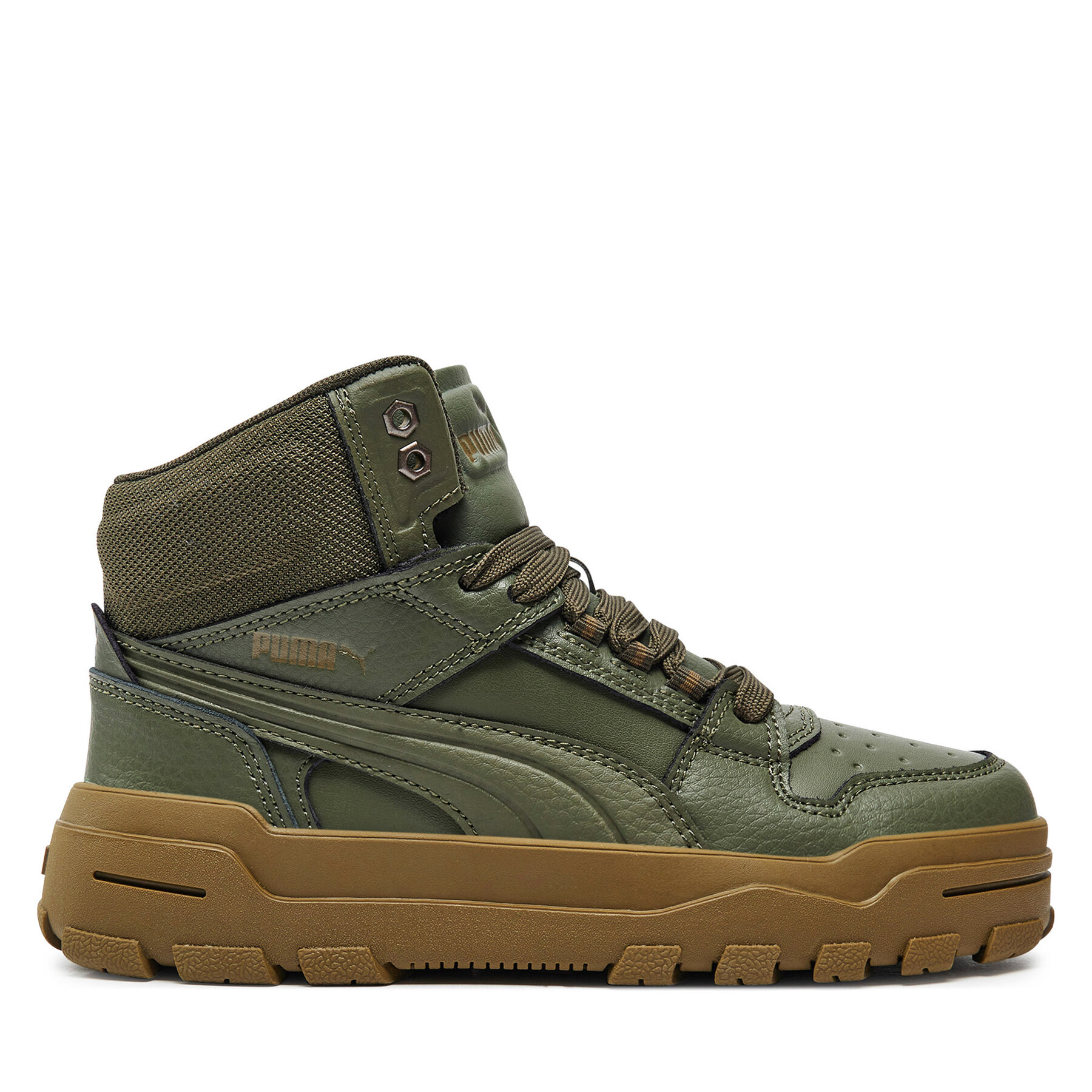 Zapatillas Puma Rebound Abrupt Jr 398874 03 Verde