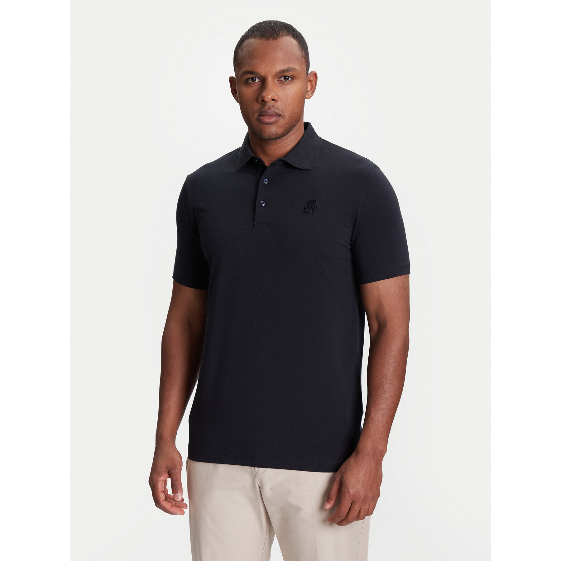 KARL LAGERFELD Polo 745750 553221 Blu scuro Regular Fit