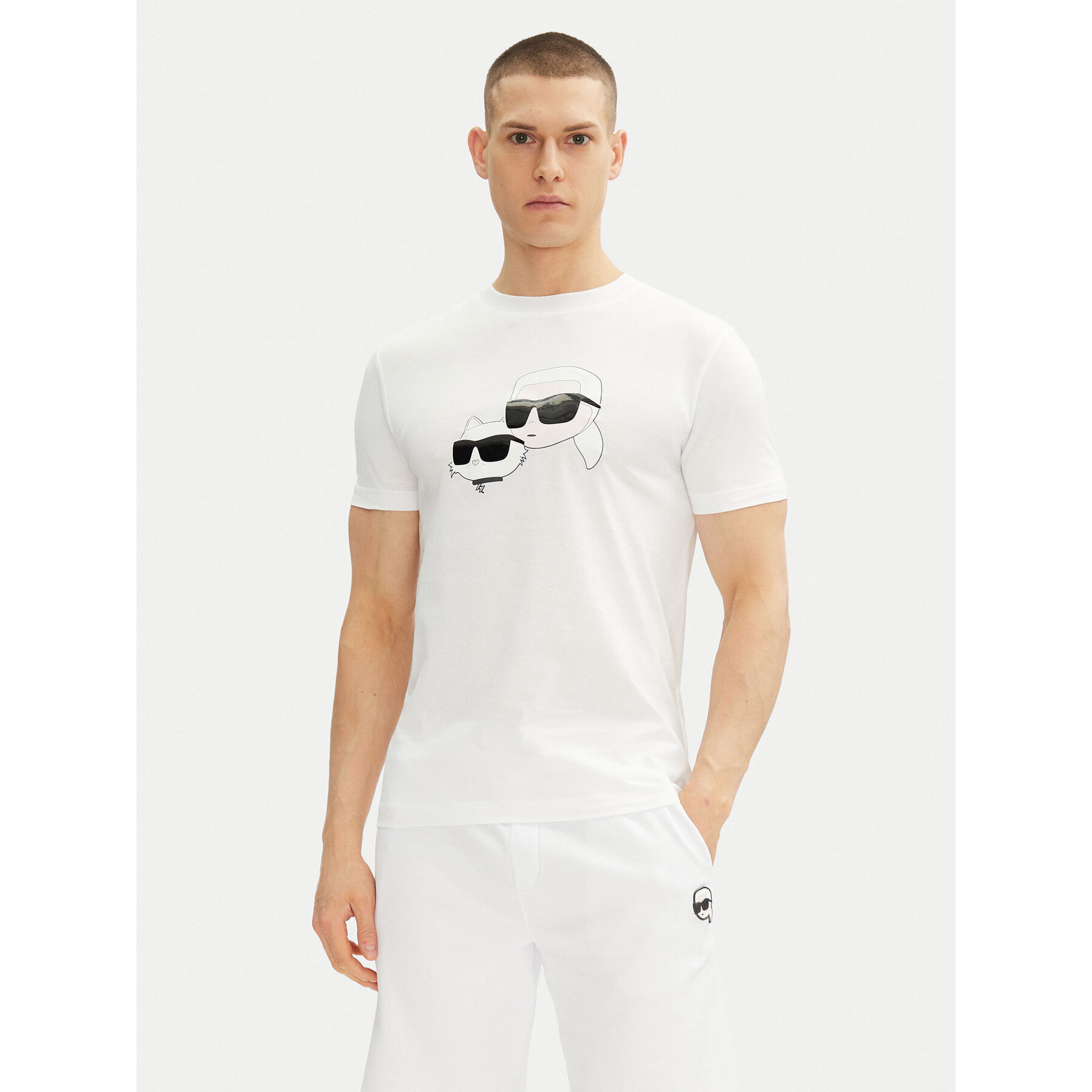 KARL LAGERFELD T-shirt 755061 552241 Bianco Regular Fit