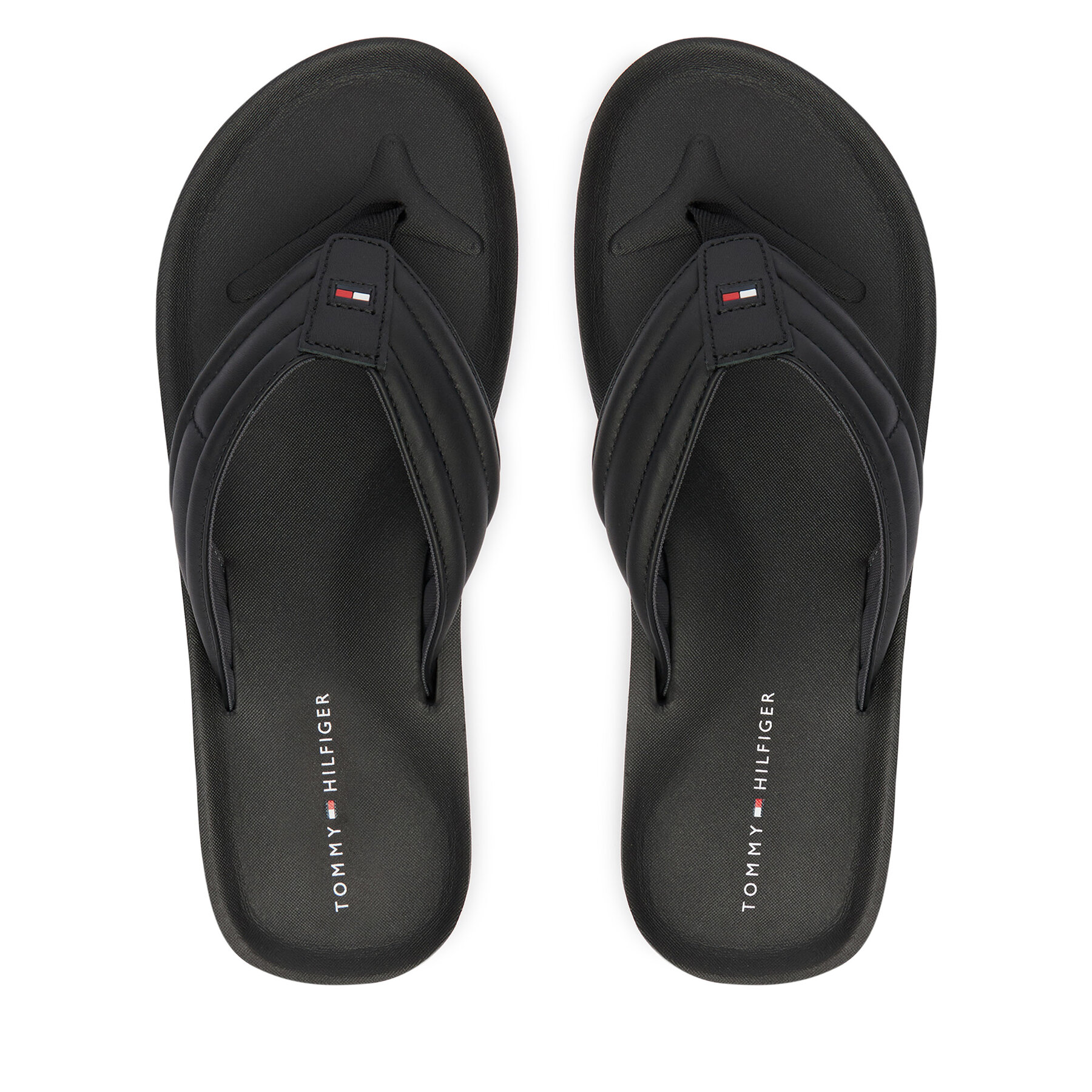 Flip flop Tommy Hilfiger Hilfiger Padded Beach Sandal FM0FM05801 Negru