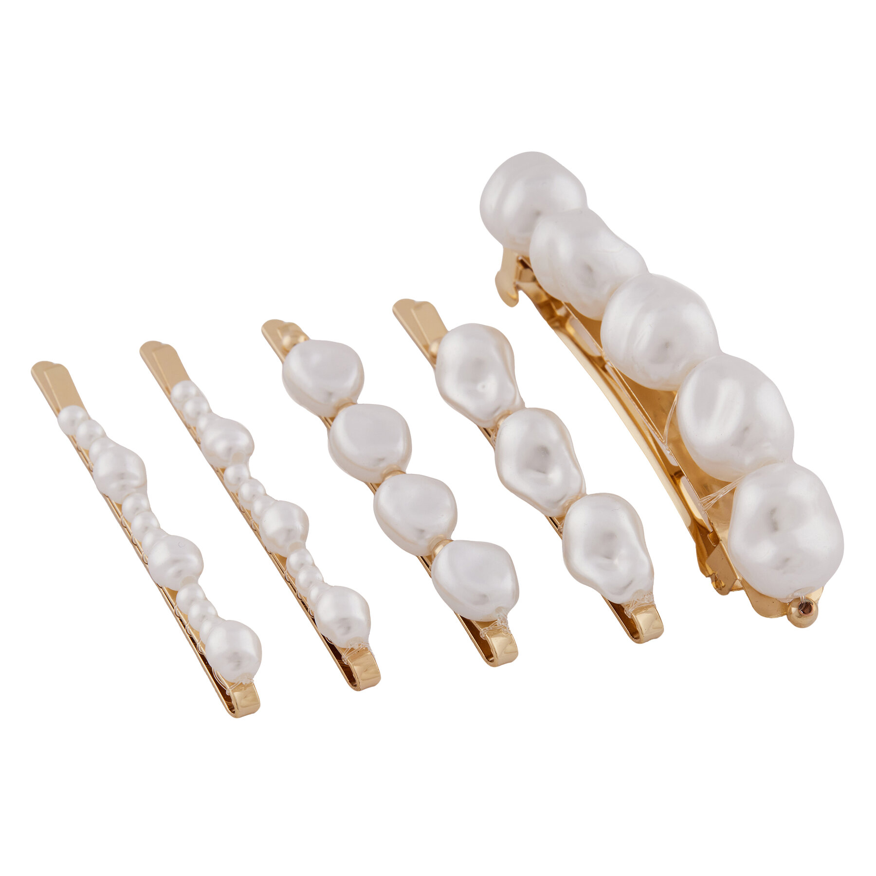 Set fermagli per capelli Aldo Pearlyclips 13995066 Oro