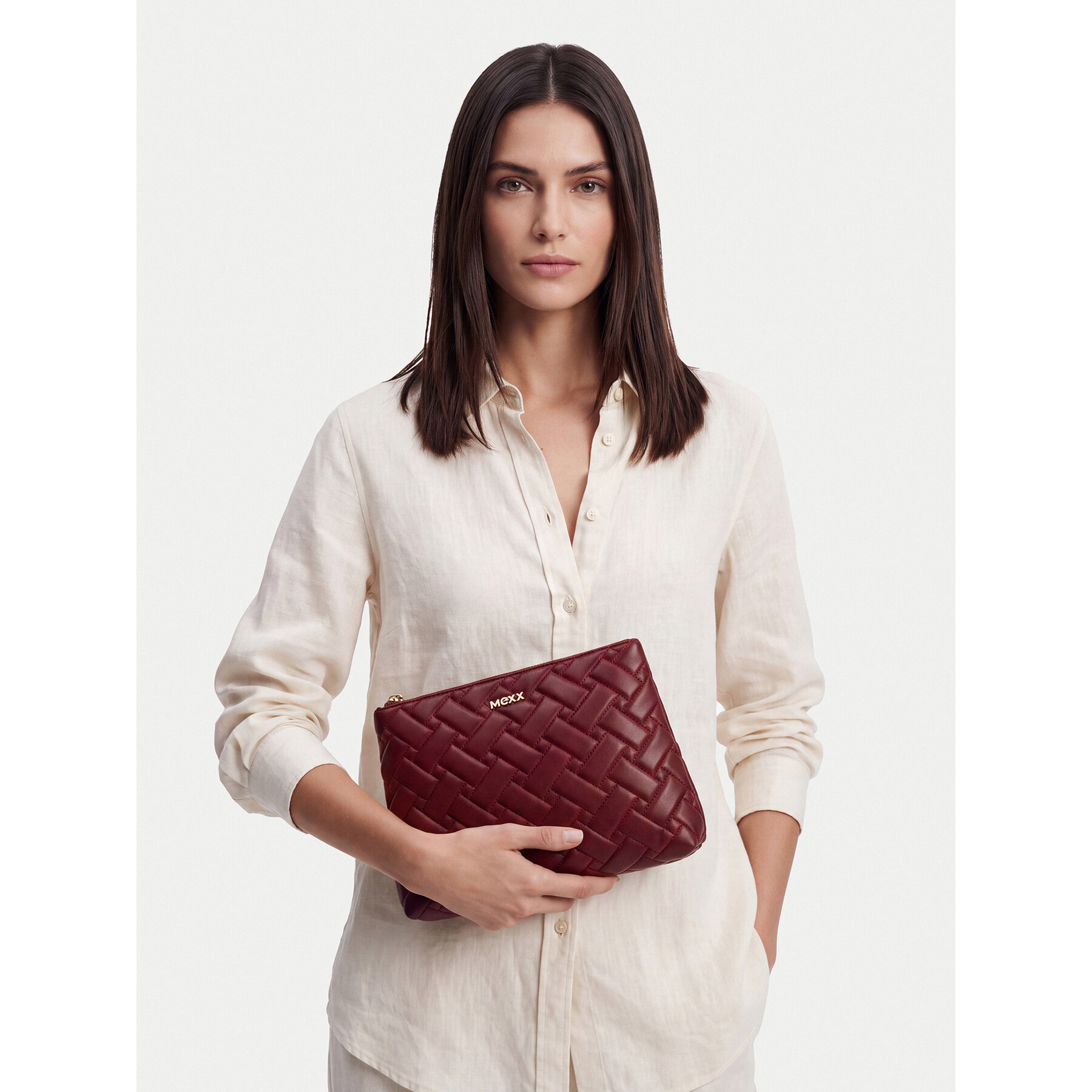 Geantă pentru cosmetice MEXX CEO-MEXX-W1-011-AW26 Vișiniu