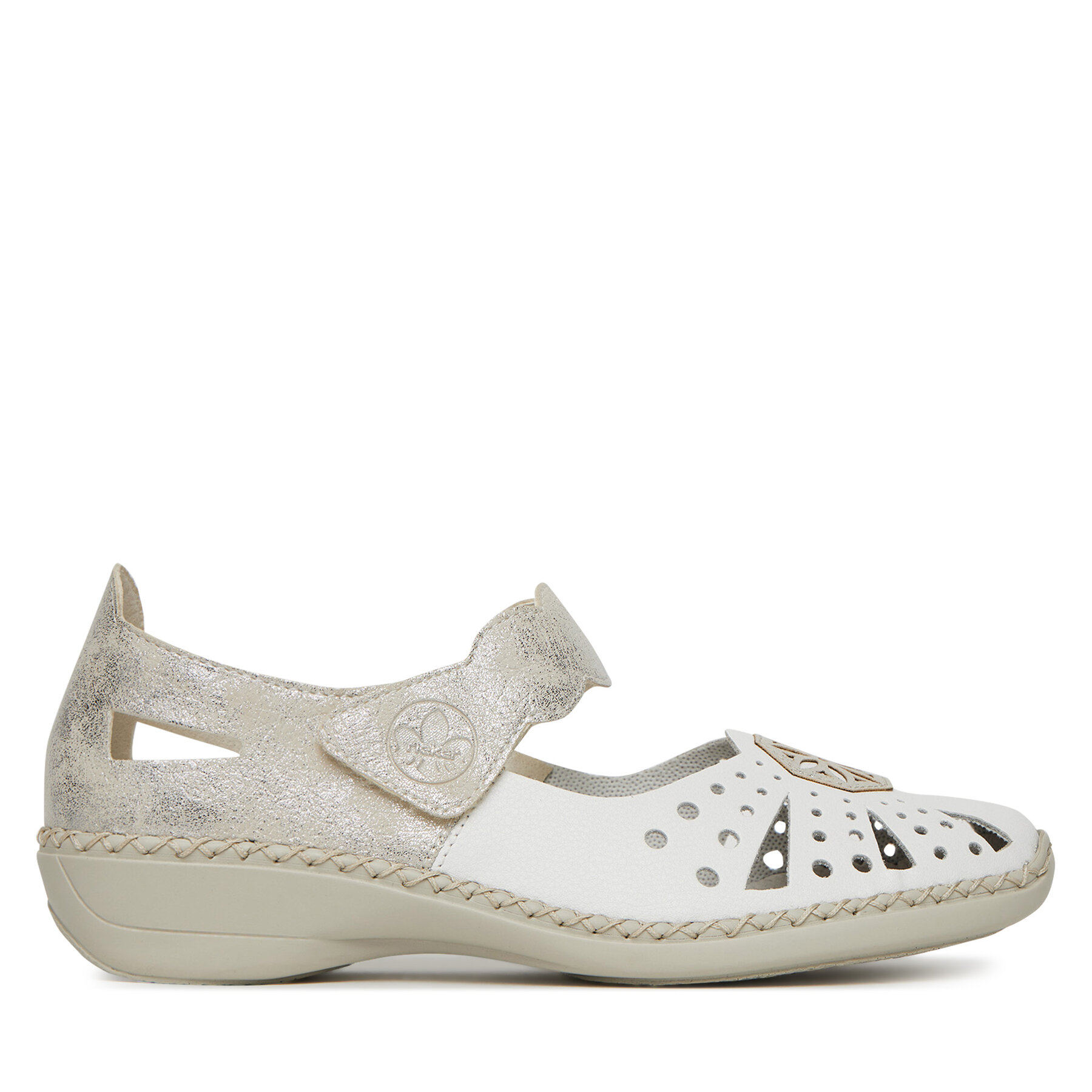 Pantofi Rieker 41368-80 Alb