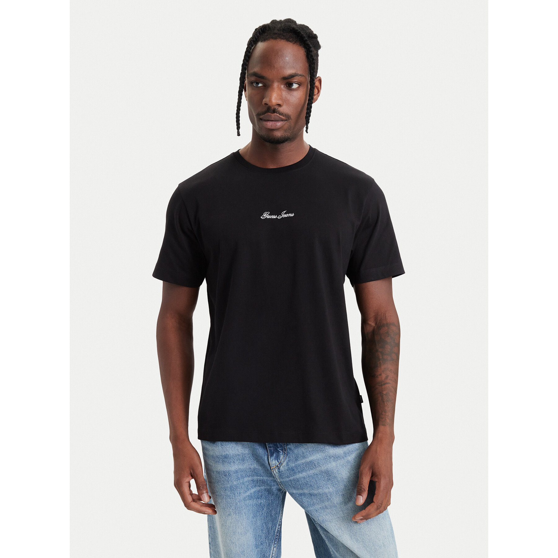 Guess Jeans T-Shirt M6BI88 K6999 Schwarz Regular Fit