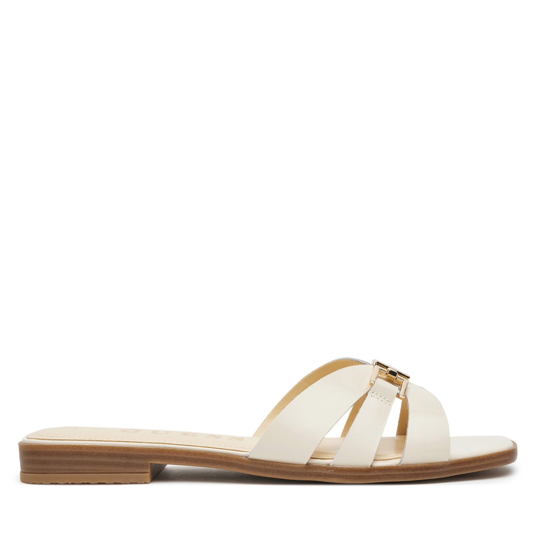 Παντόφλες Guess FLJRLL LEA19 Μπεζ