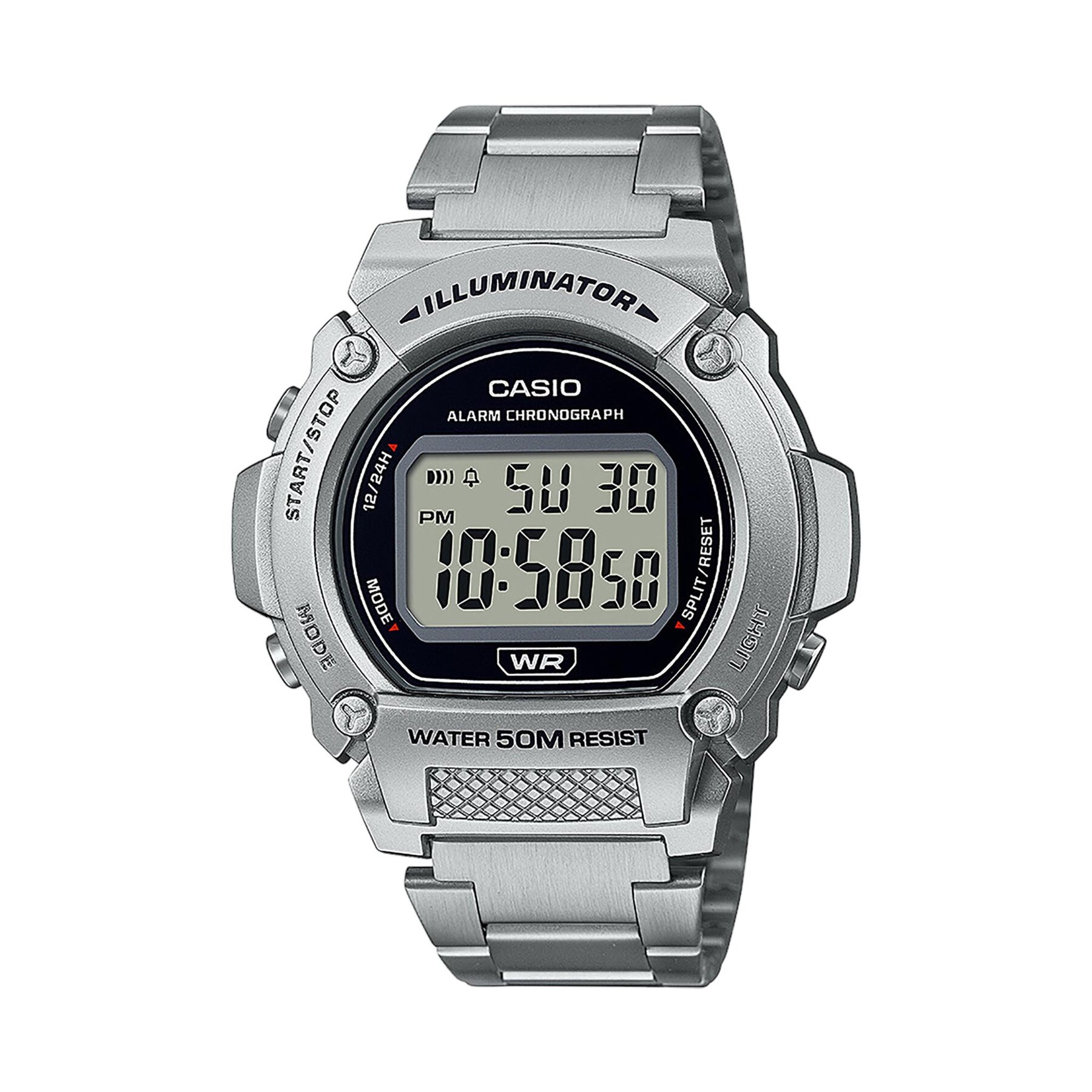 

Годинник Casio W-219HD-1AVEF Silver, Срібний