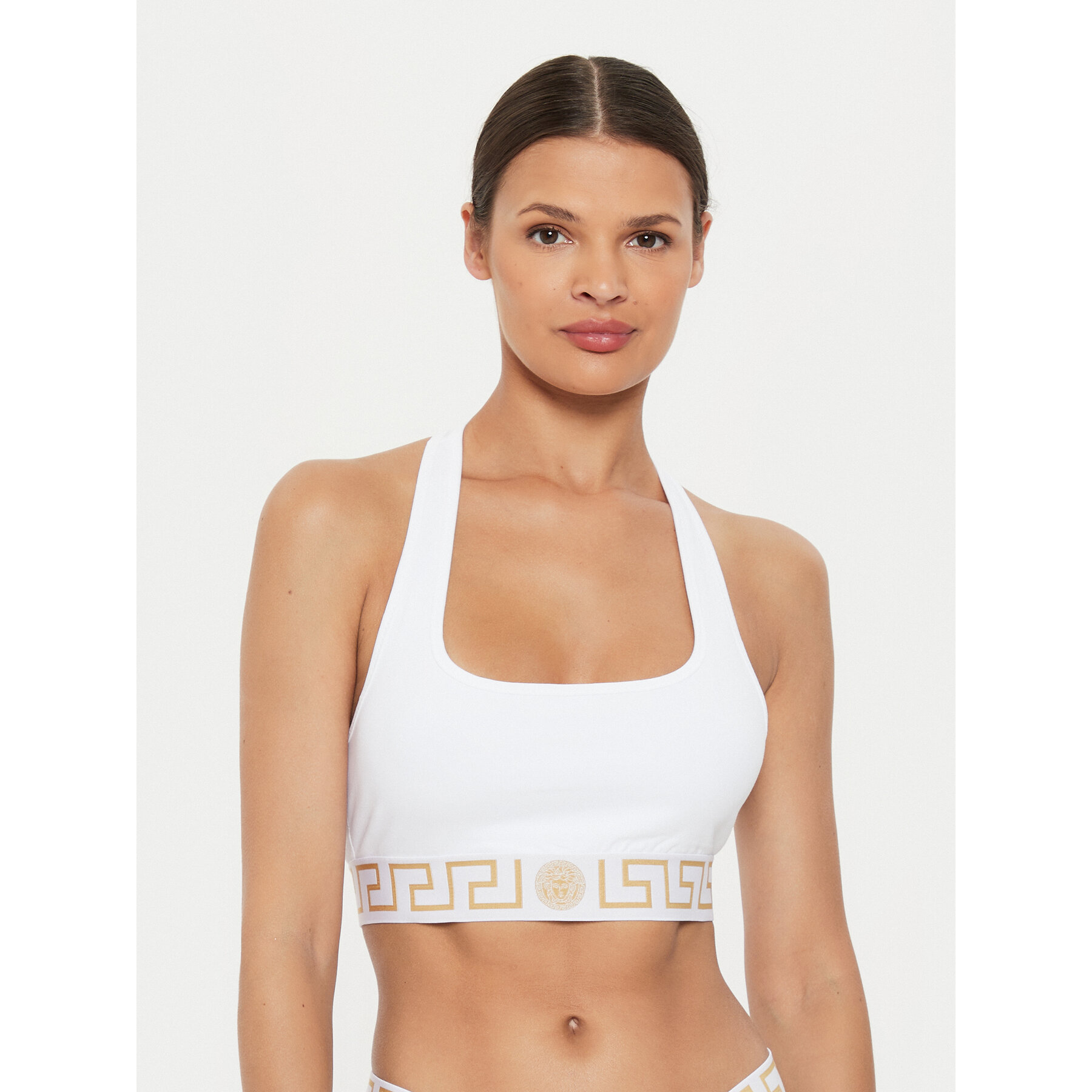 Versace Reggiseno top AUD01039 1A10011 Bianco