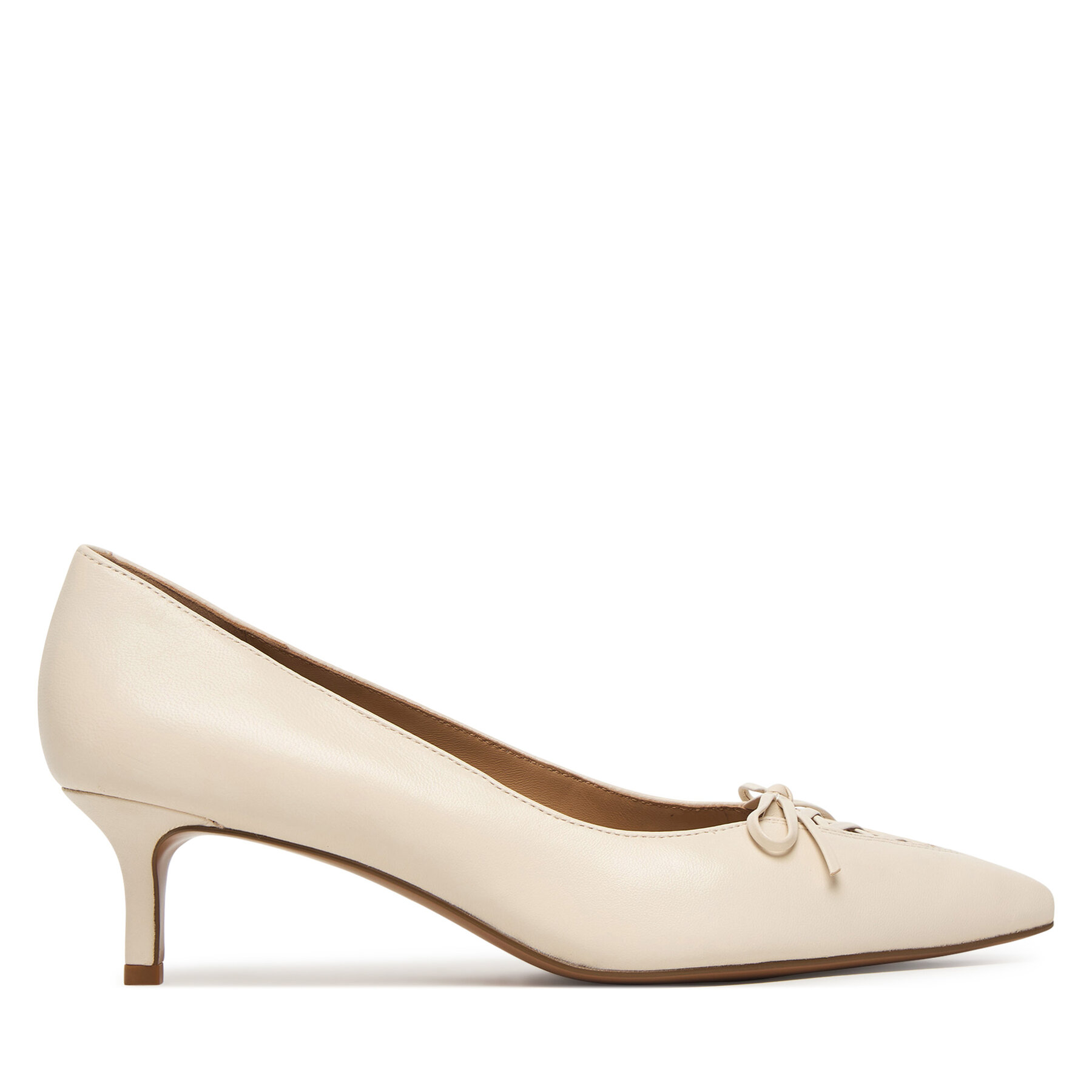 Pantofi cu toc subțire LAUREN RALPH LAUREN 802P06371004 Écru