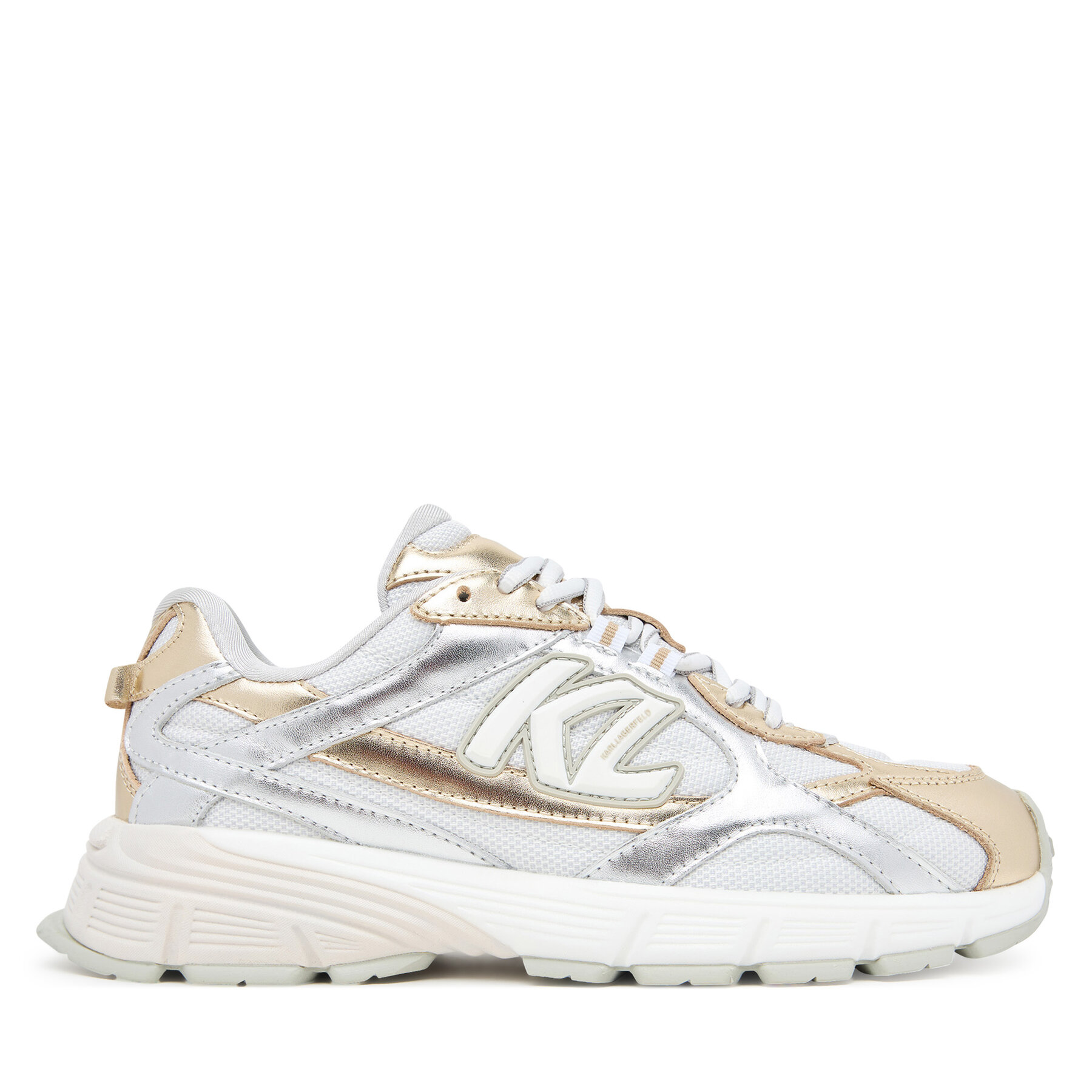 Sneakersy KARL LAGERFELD Orion KL65525 Strieborná