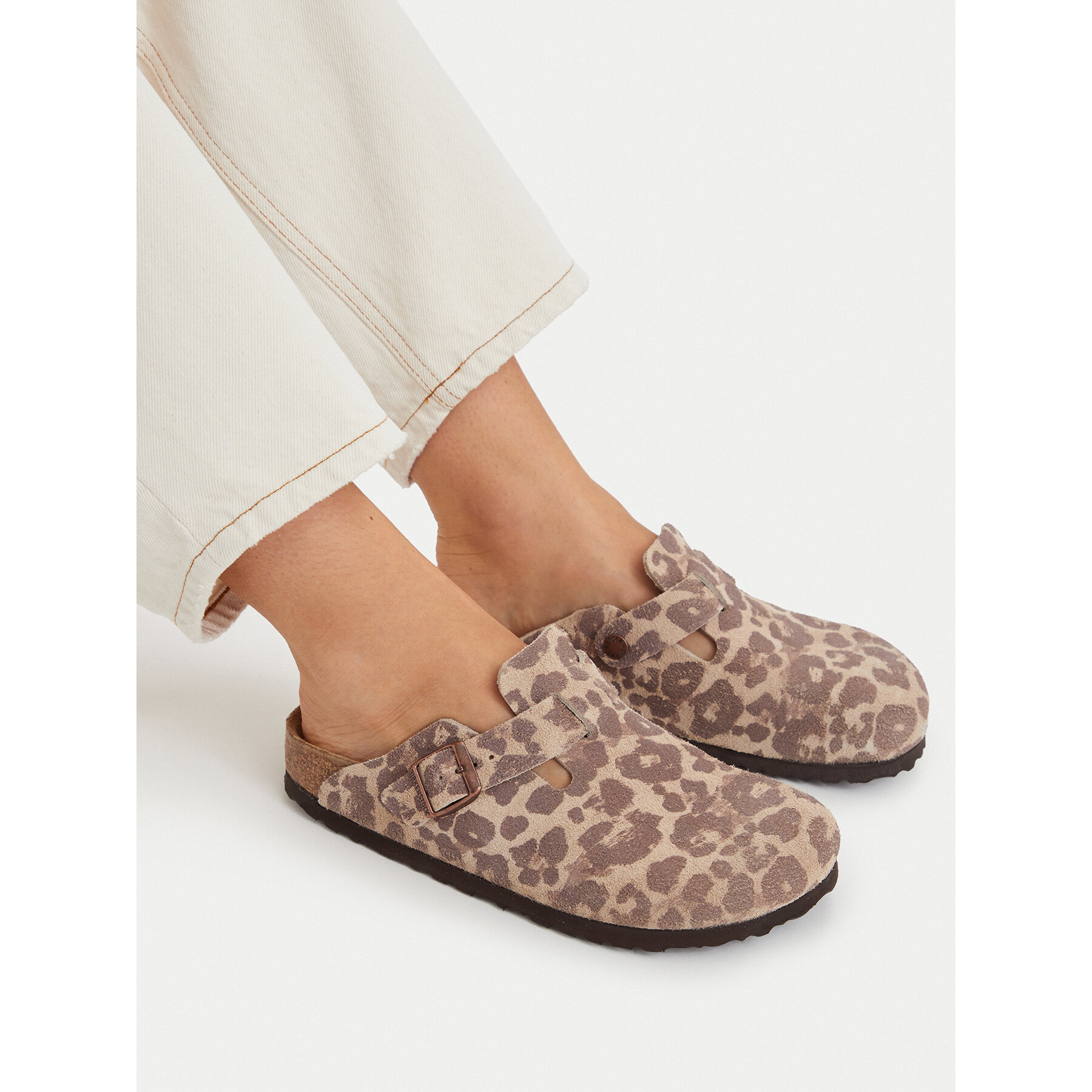 Natikači Birkenstock Boston Print 1033324 Rjava