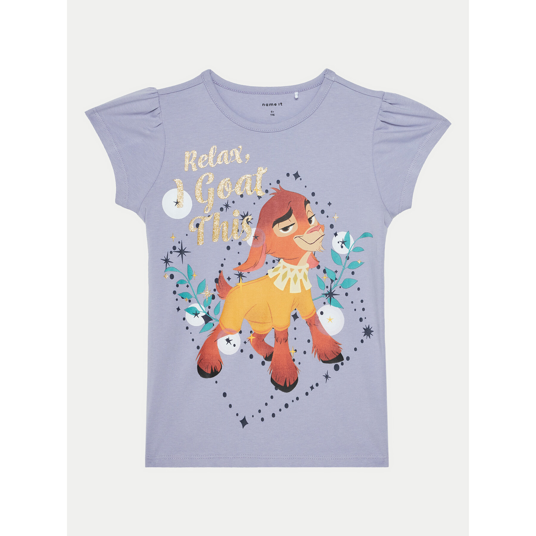 NAME IT NAME IT T-Shirt 13239531 Μωβ Regular Fit