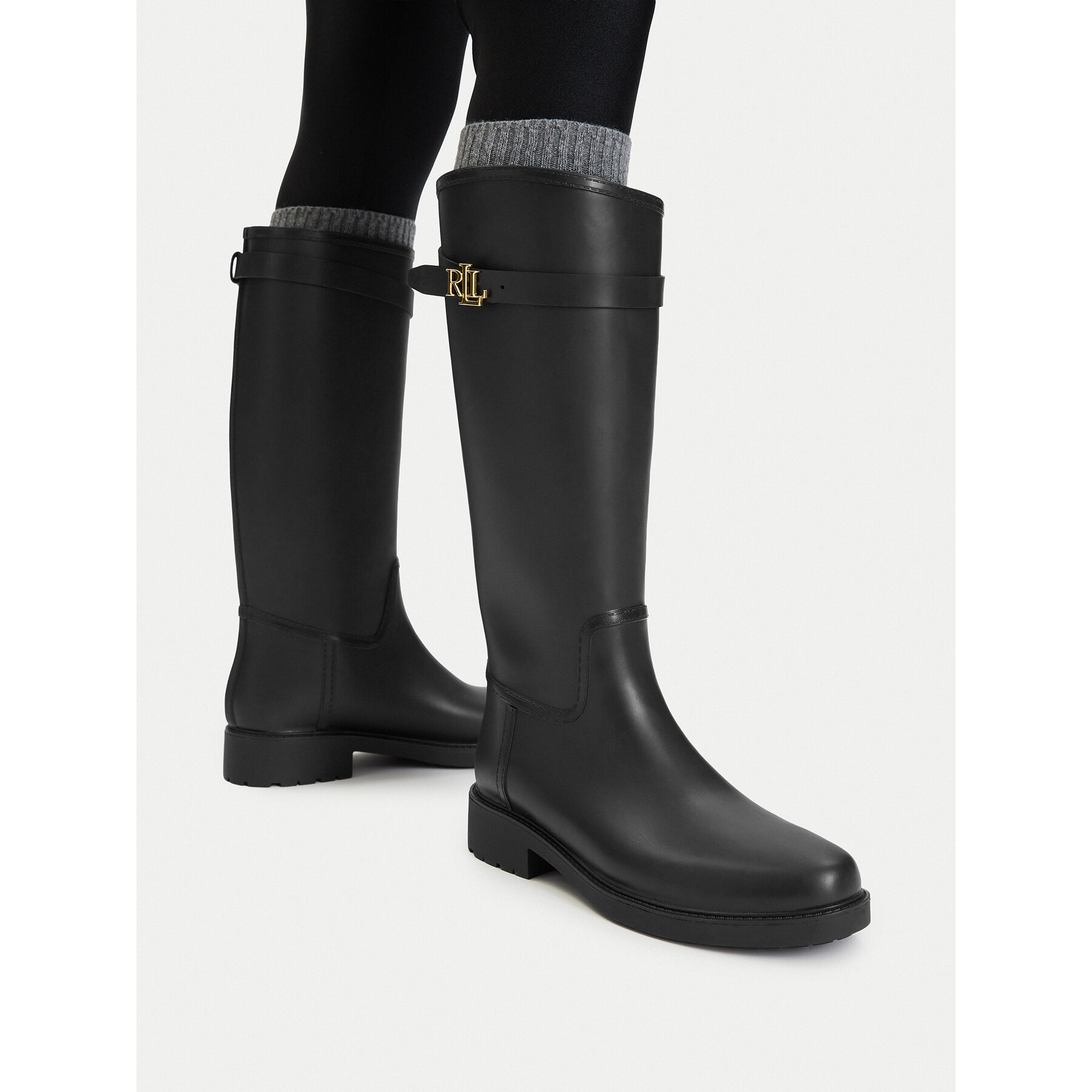Γαλότσες LAUREN RALPH LAUREN 802980678001 Μαύρο