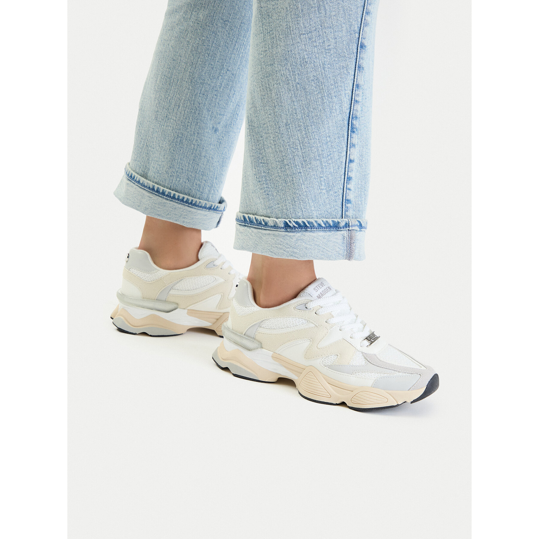 Sneakers Steve Madden Sebi 11005324 Alb