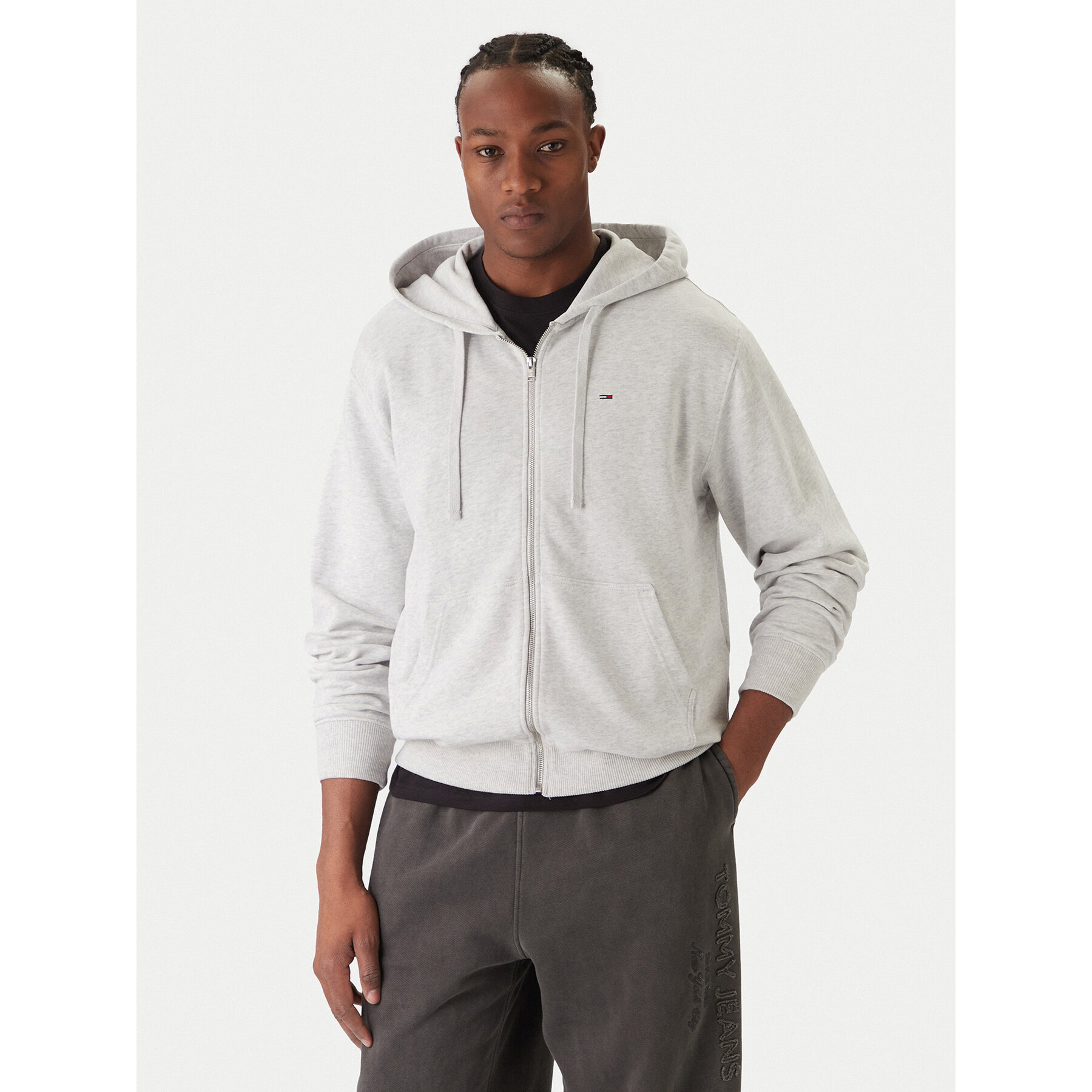 Tommy Jeans Sweatshirt DM0DM21814 Grau Relaxed Fit