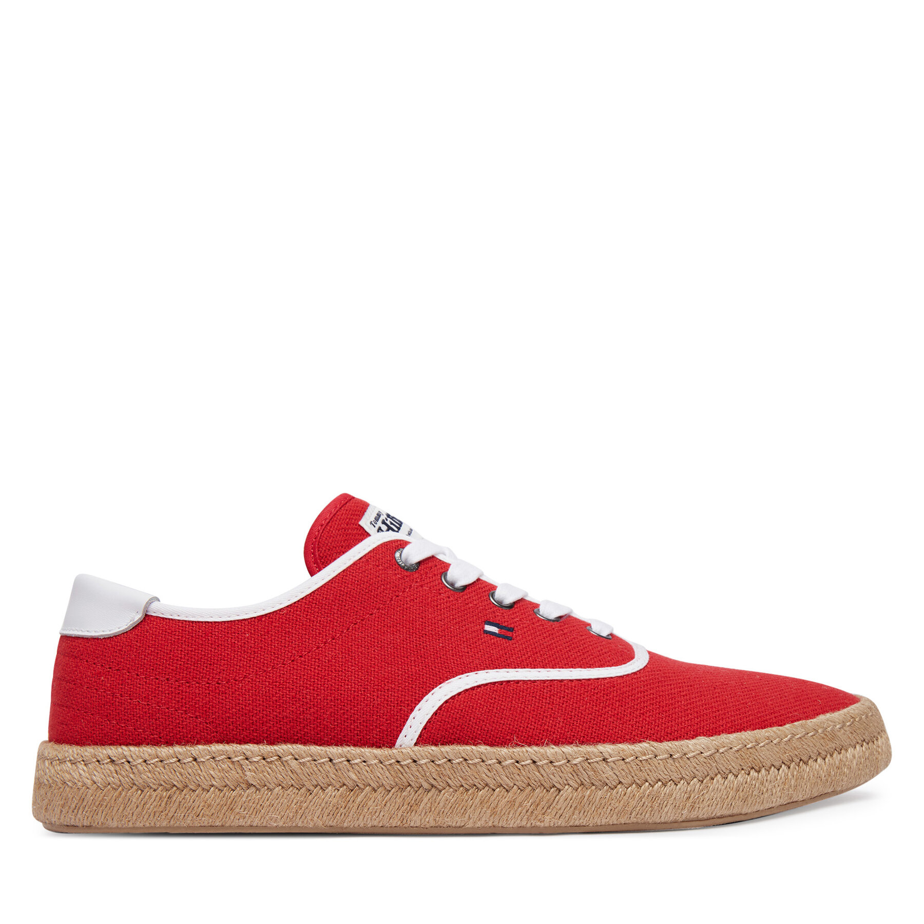 Espadrilky Tommy Hilfiger Th Hi Vulc Core Jutte Canvas FM0FM05872 Červená