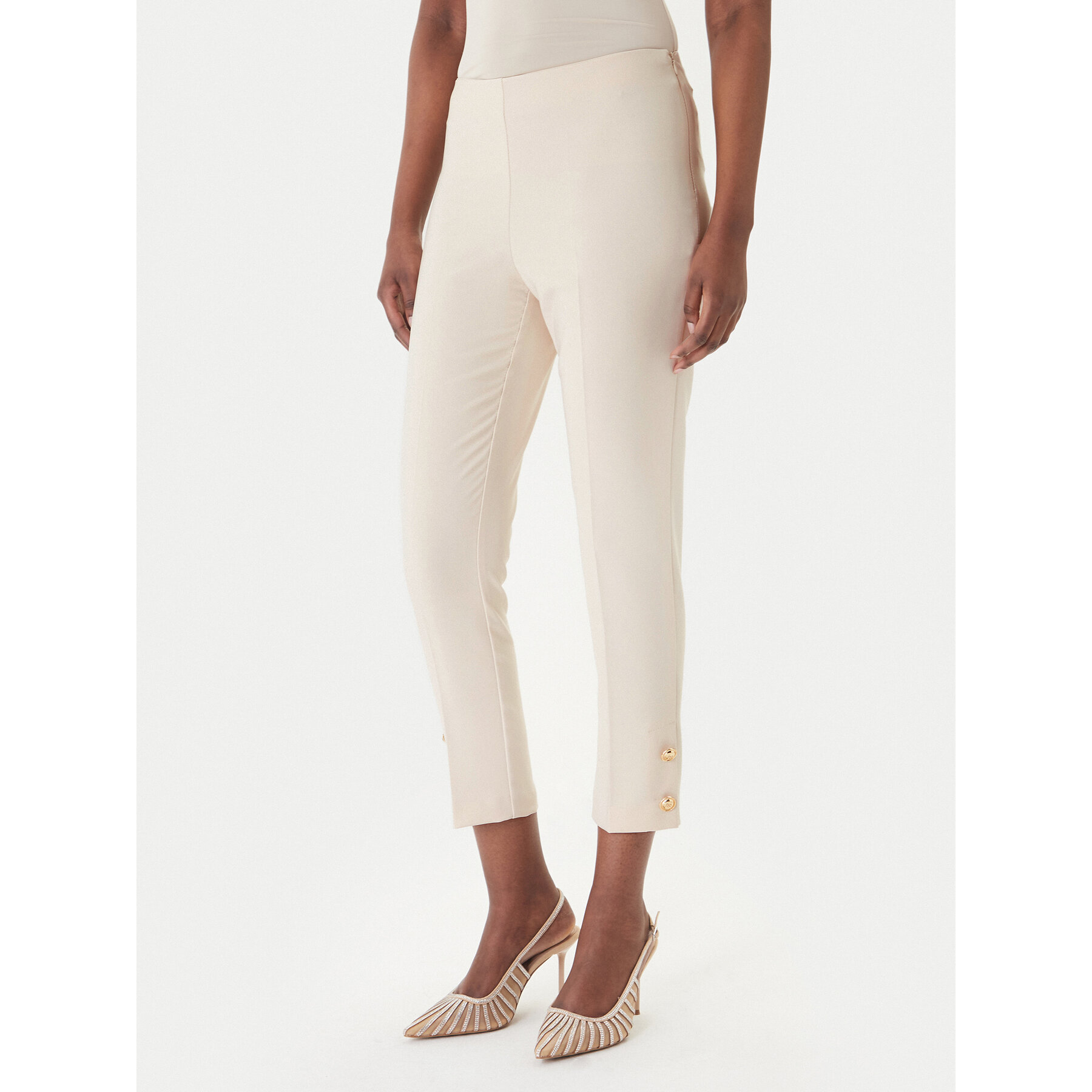 Rinascimento Stoffhose CFC0128641003 Beige Slim Fit