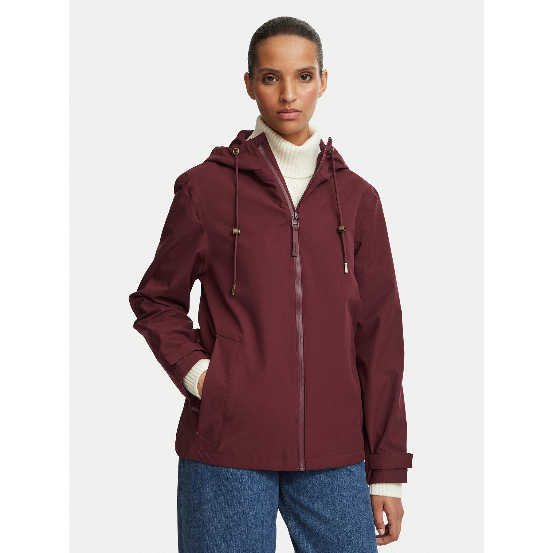 Hunter Regenjacke HARW0004261 Dunkelrot Regular Fit