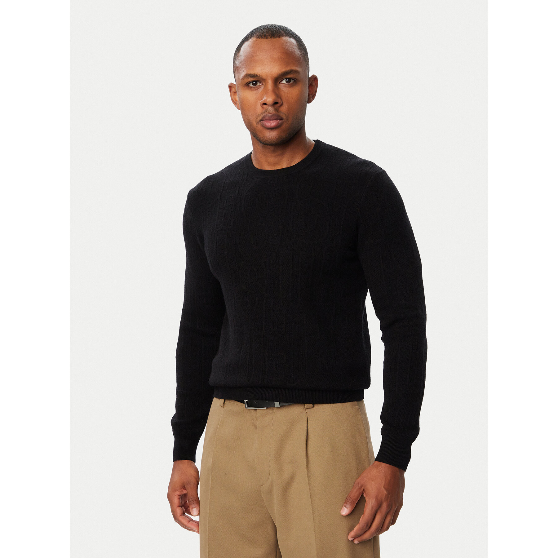 Guess Pullover M6BR23 Z1373 Schwarz Regular Fit