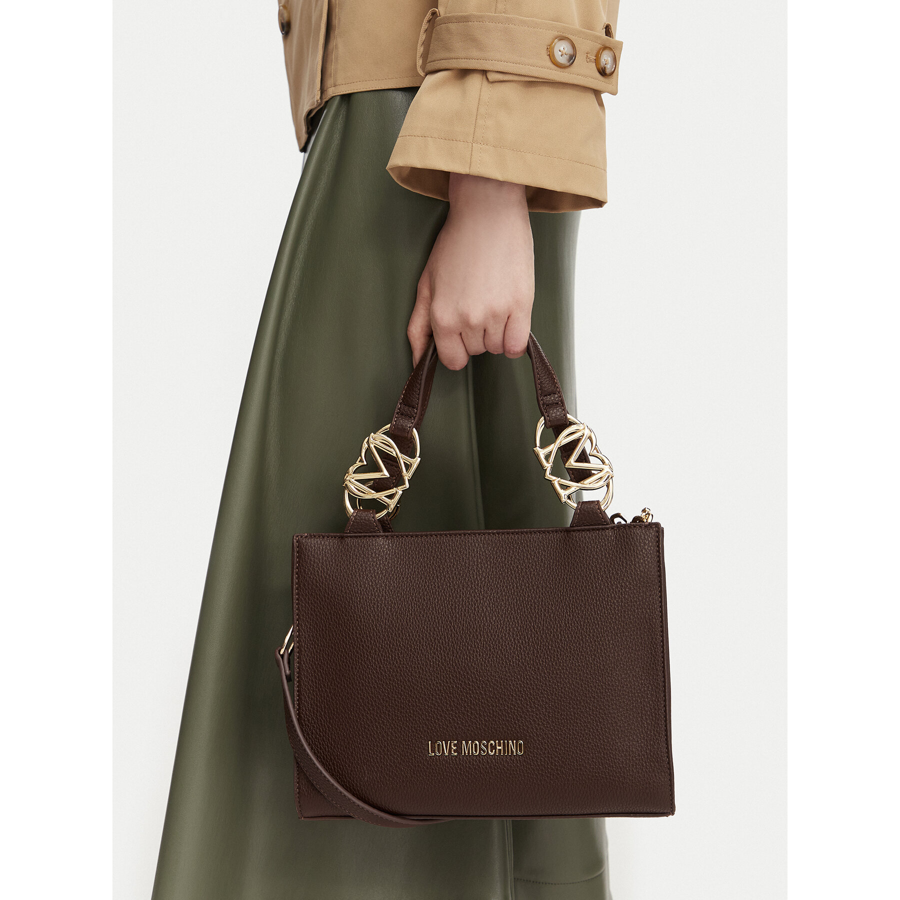 Torbica LOVE MOSCHINO JC4006PP1PLB0300 Smeđa