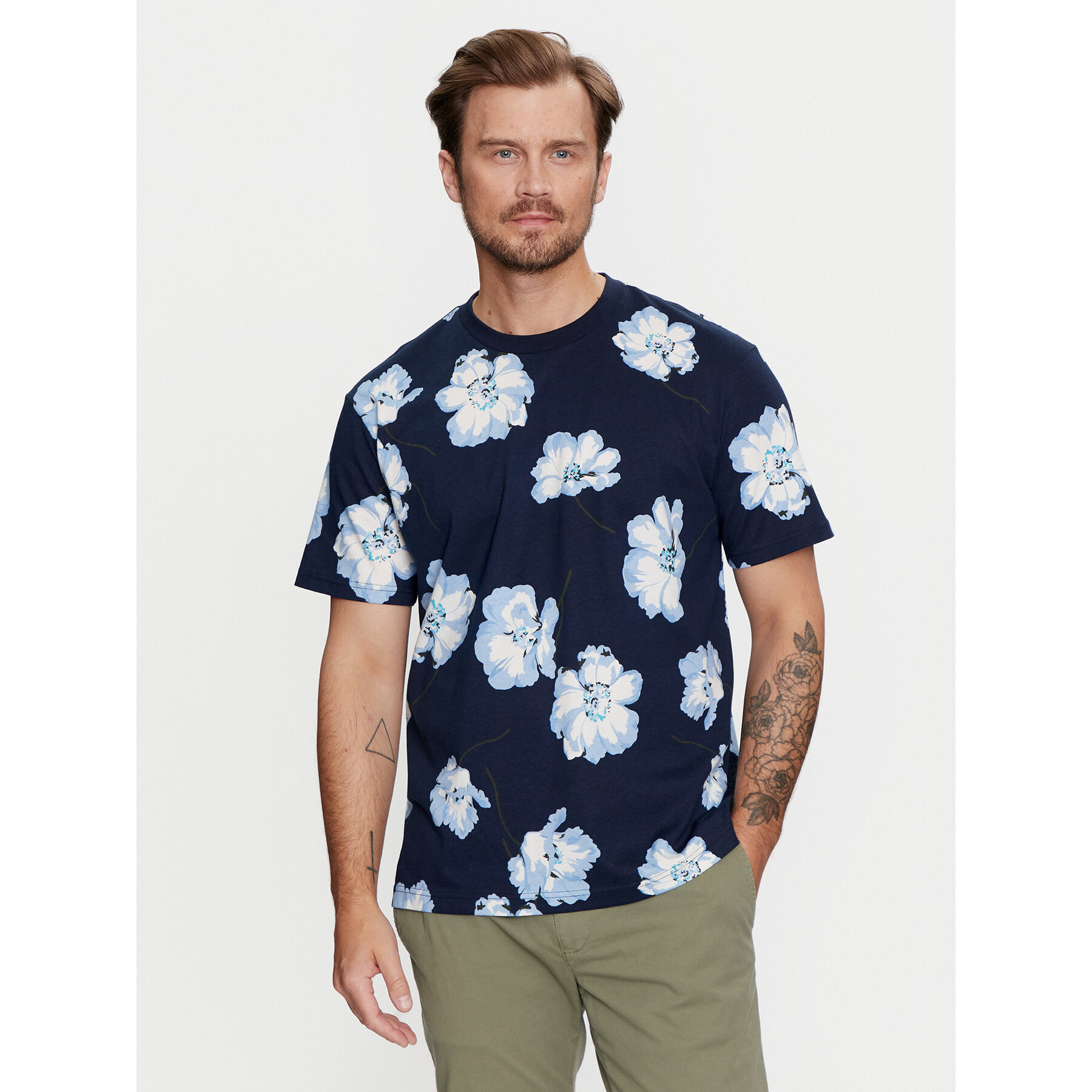 Gap Póló 796255-29 Sötétkék Regular Fit