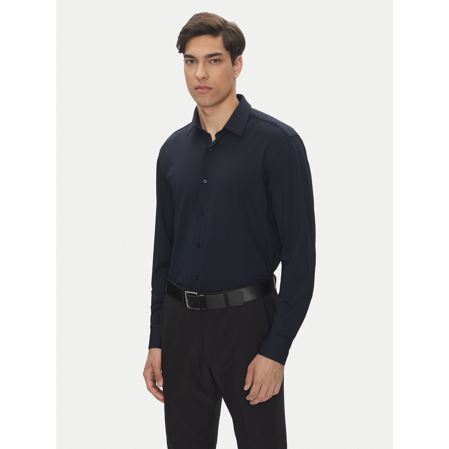 BOSS Hemd P-Hank 50539398 Dunkelblau Slim Fit