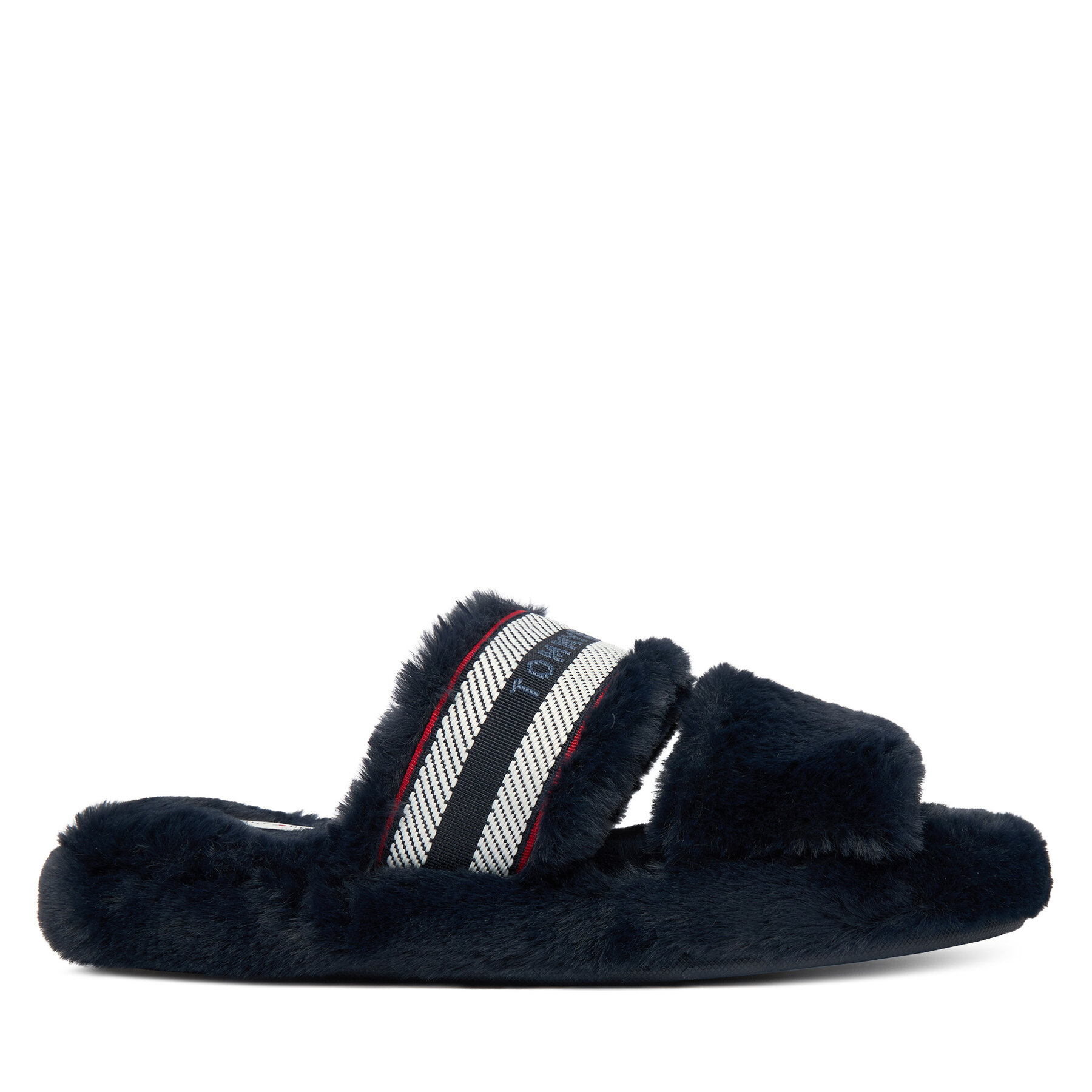 Copati Tommy Hilfiger Hilfiger Fur Slipper FW0FW08854 Mornarsko modra