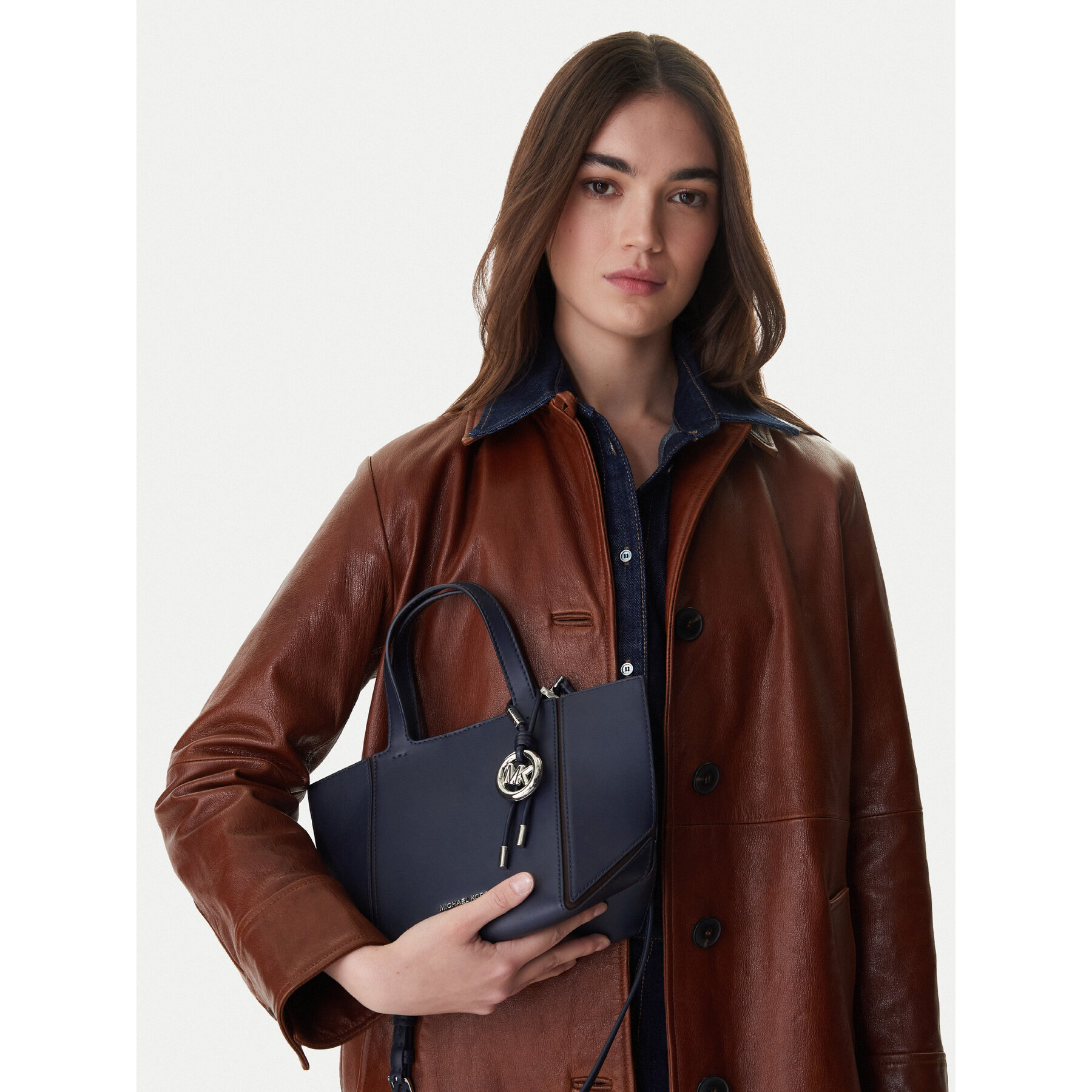 Ročna torba MICHAEL Michael Kors 30R6S9JT9L Modra