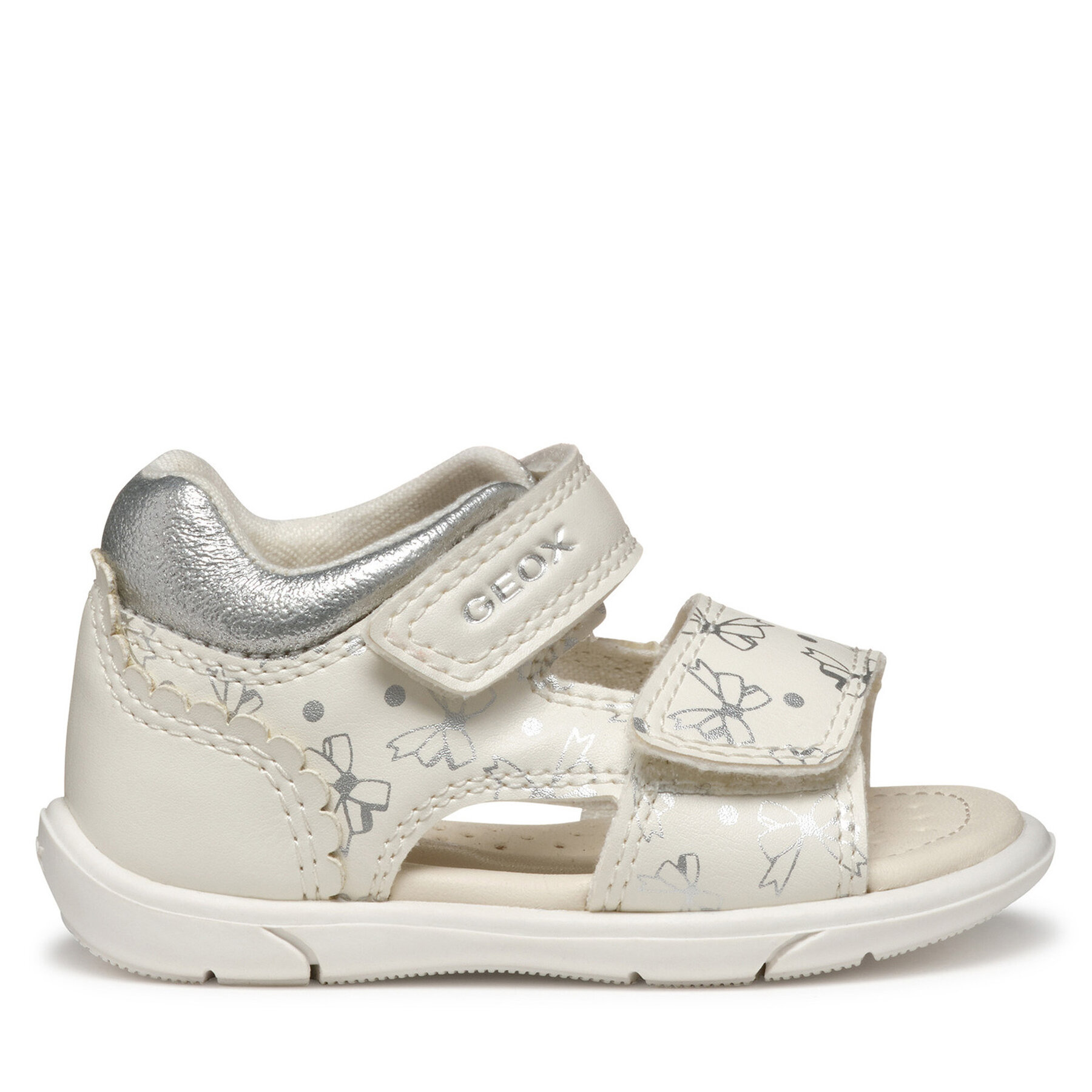 Sandále Geox B Sandal Zapito B556FD 000BC C0007 Biela