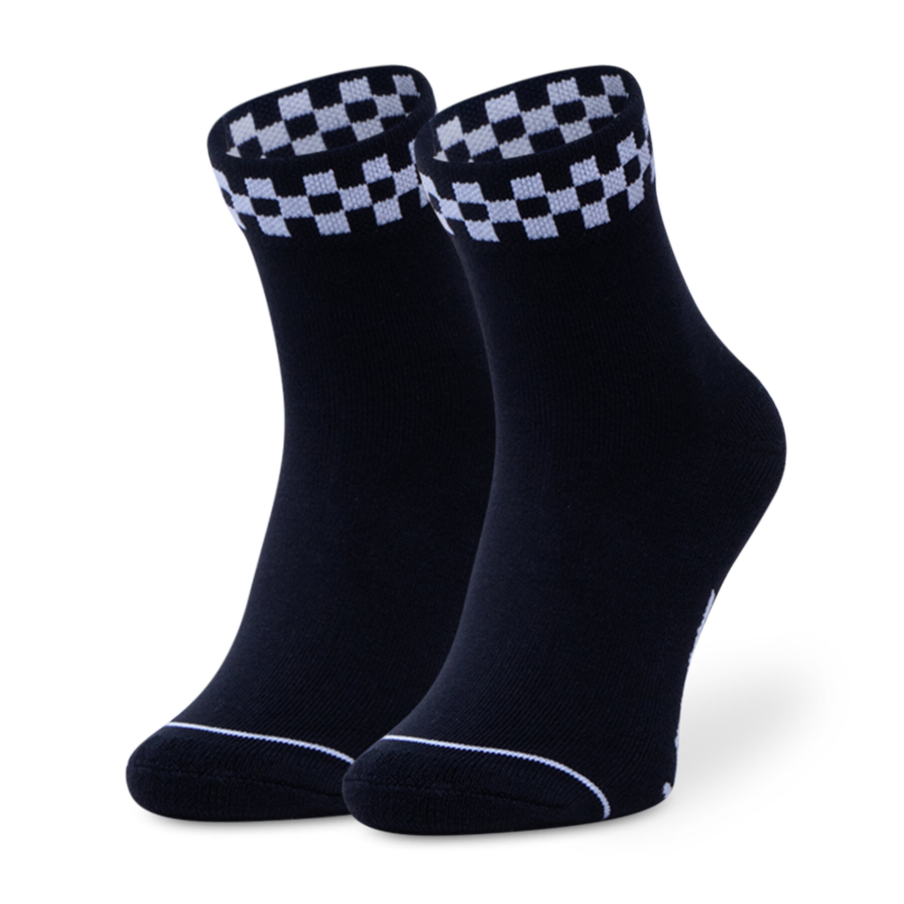 Skarpety Wysokie Dziecięce Vans, Rozmiar 31.5-36 Czarny Peek Crew VN0A47X8BLK1 r.31.5-36