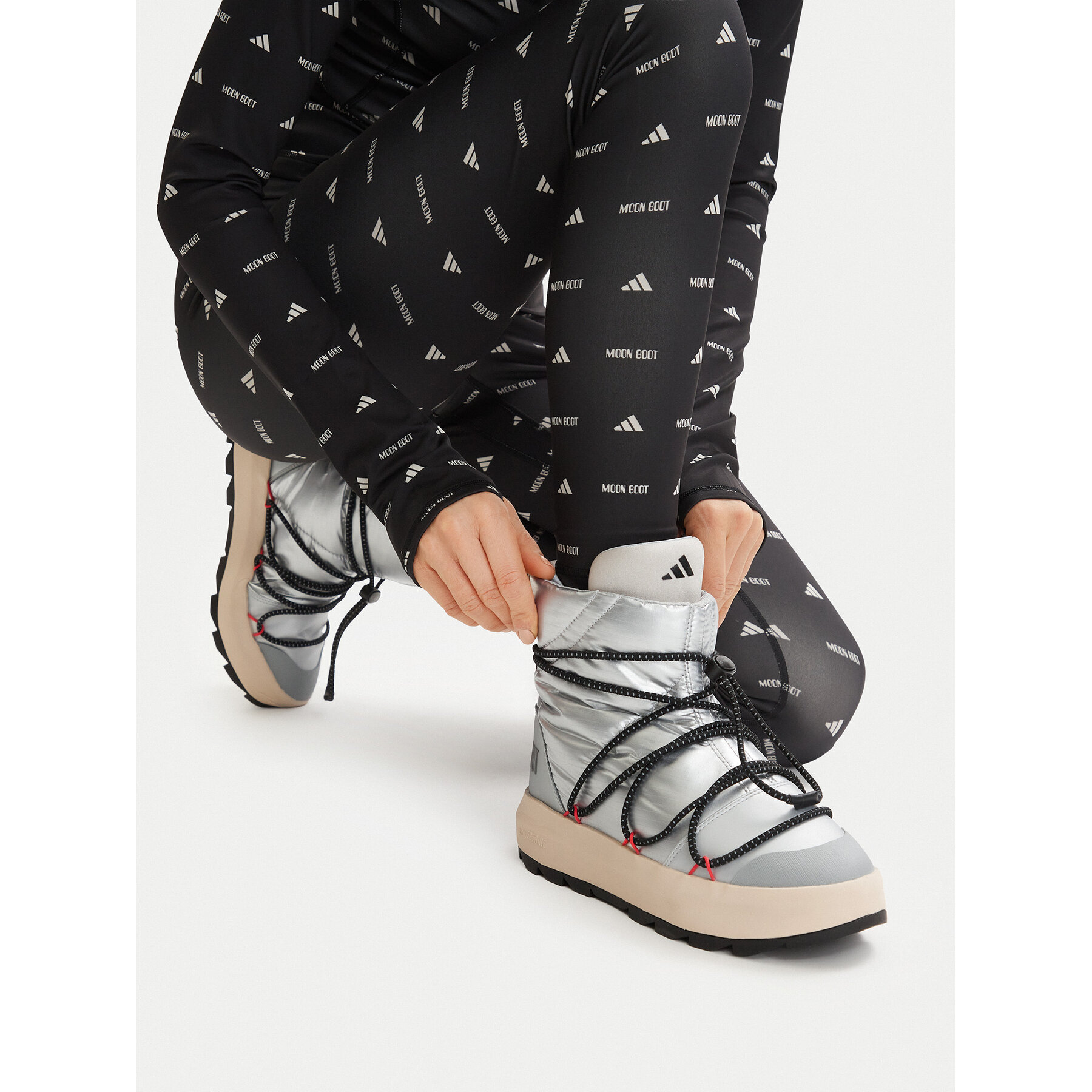 Cizme de zăpadă adidas Moon Boot Ace JQ7849 Argintiu
