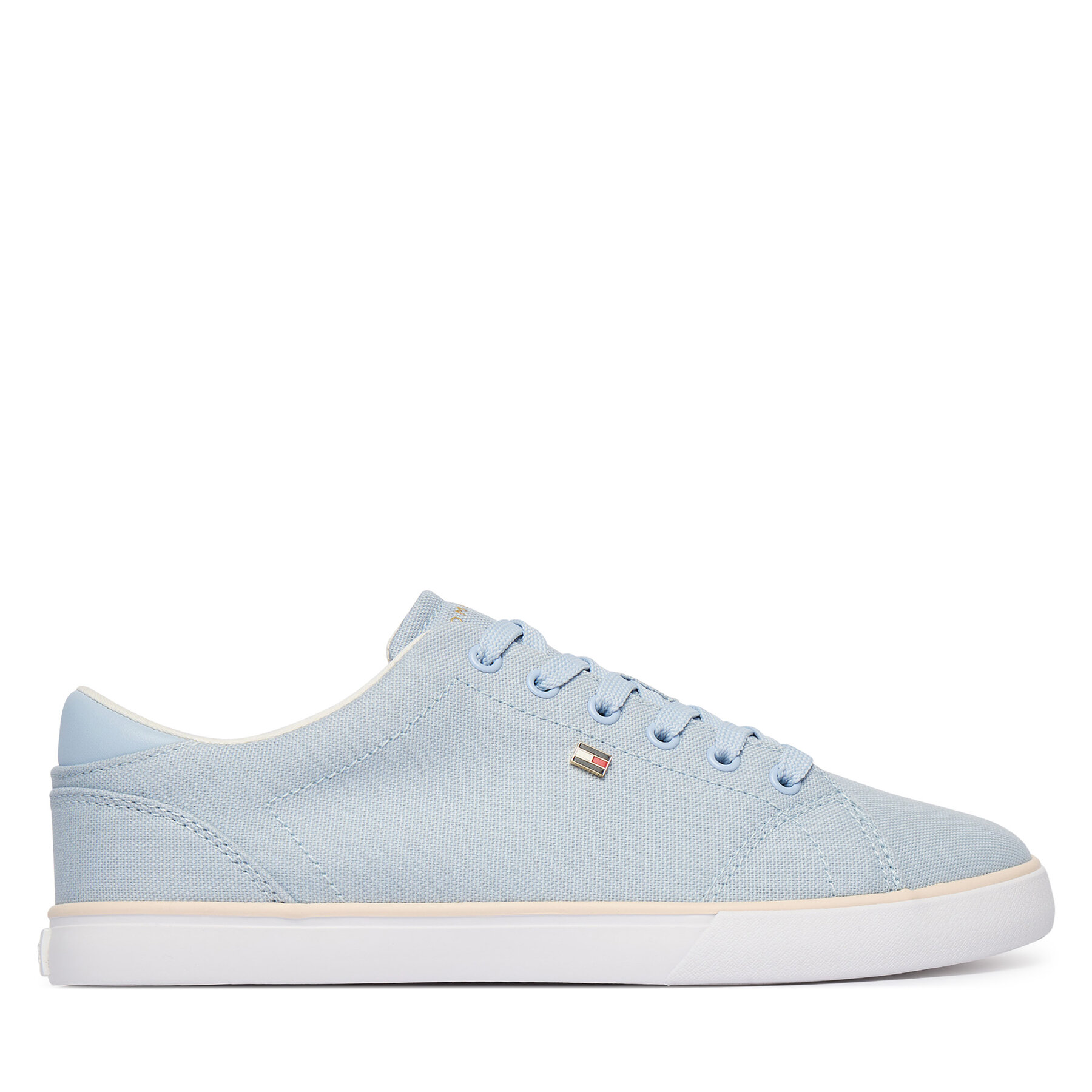 Teniși Tommy Hilfiger Th Low Profile Vulc Canvas FW0FW09102 Albastru celest