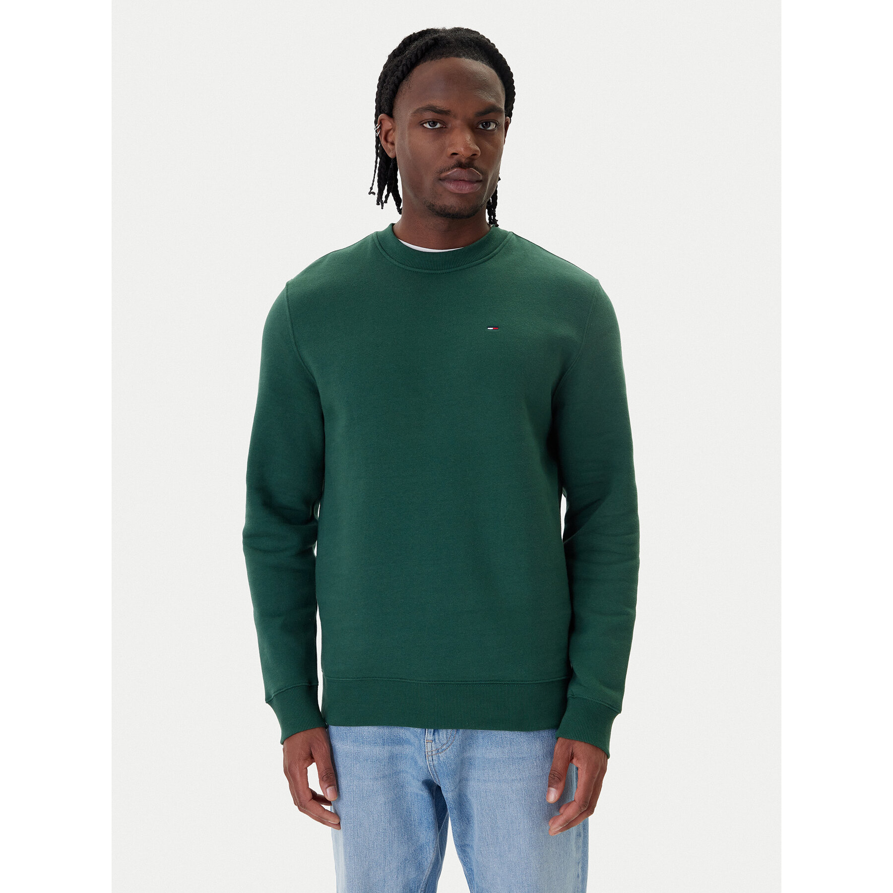 Tommy Jeans Sweatshirt DM0DM20741 Grün Regular Fit