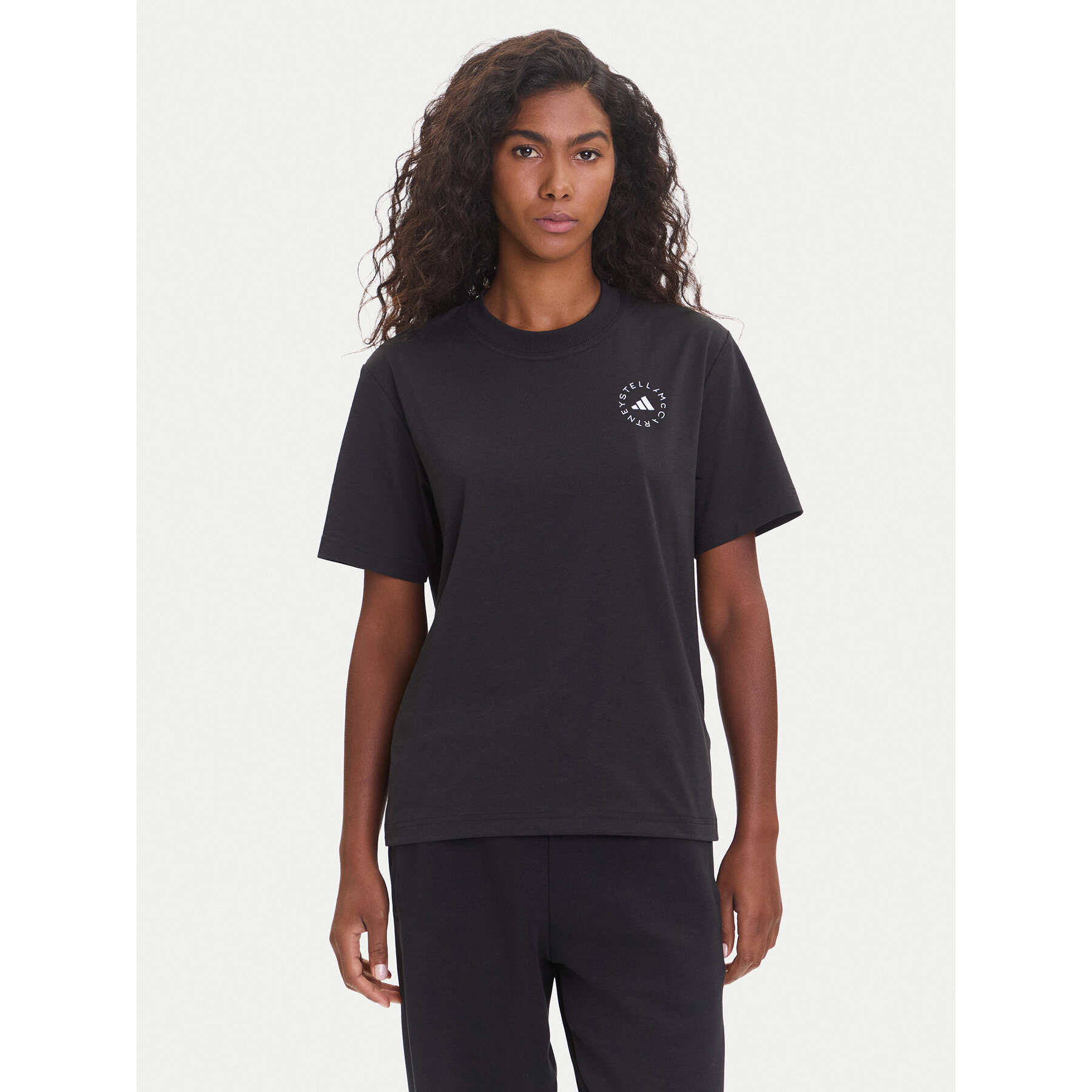 adidas by Stella McCartney T-Shirt True Casuals HR9170 Μαύρο Regular Fit