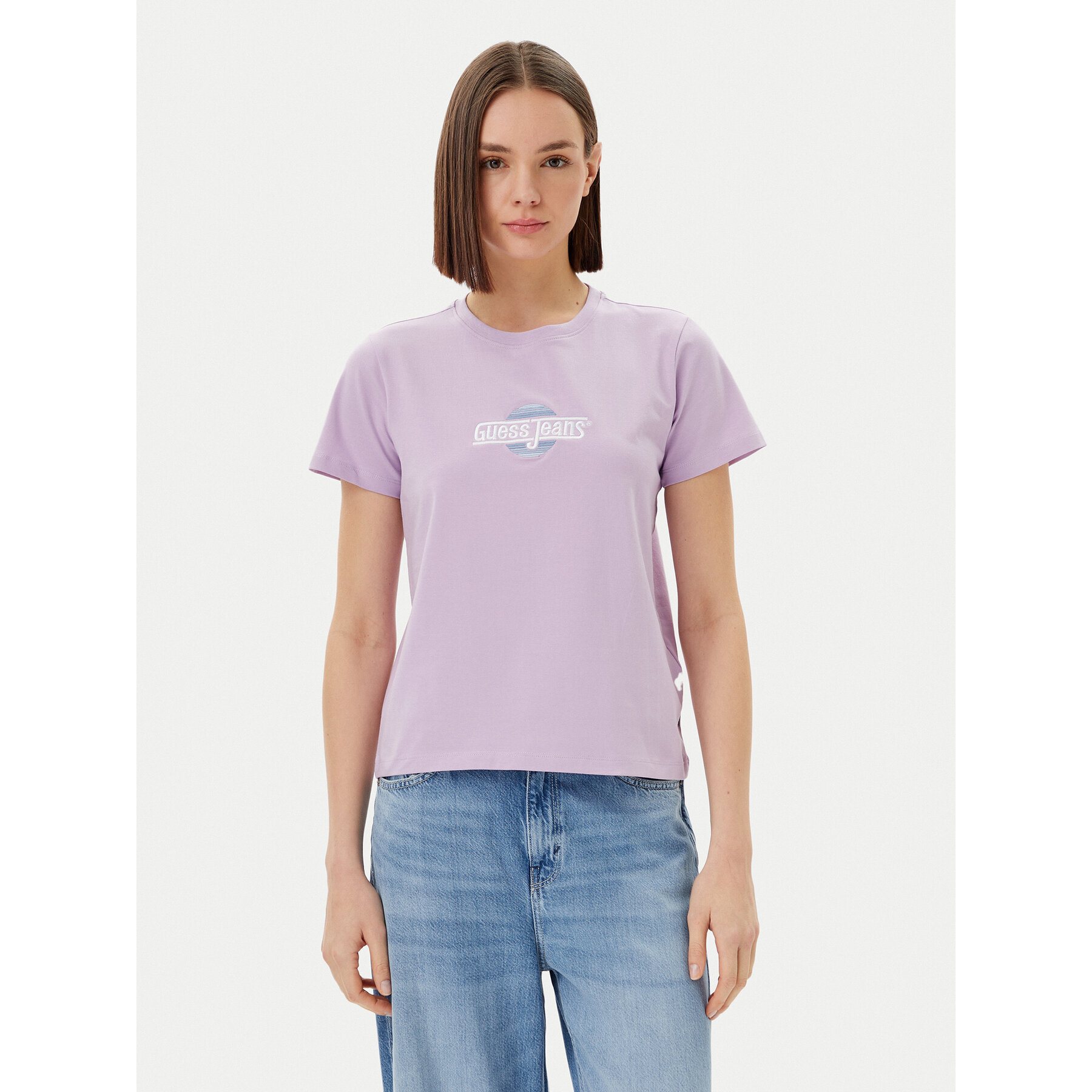 Guess Jeans T-Shirt W5GI26 J1314 Violett Regular Fit
