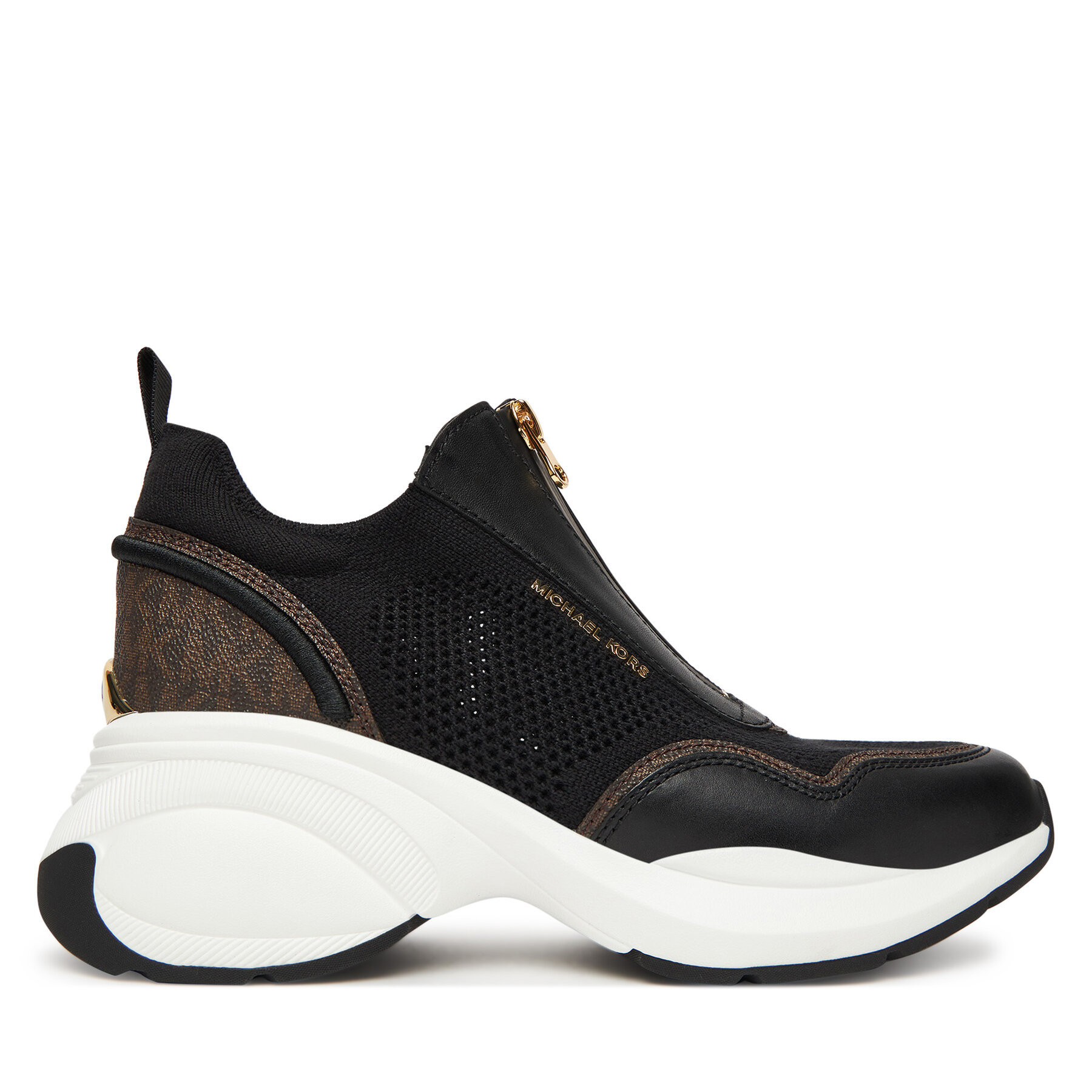 Sneakersy MICHAEL Michael Kors Zuma Mixed-Media Trainer 43F5ZUFP1L Čierna