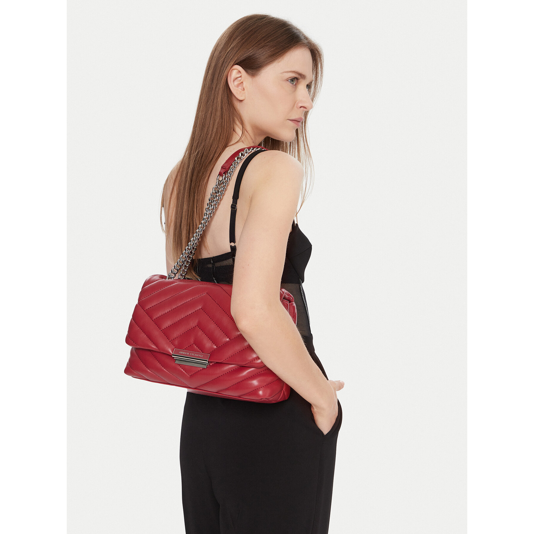 Geantă Armani Exchange 949122 4R742 U5081 Roșu